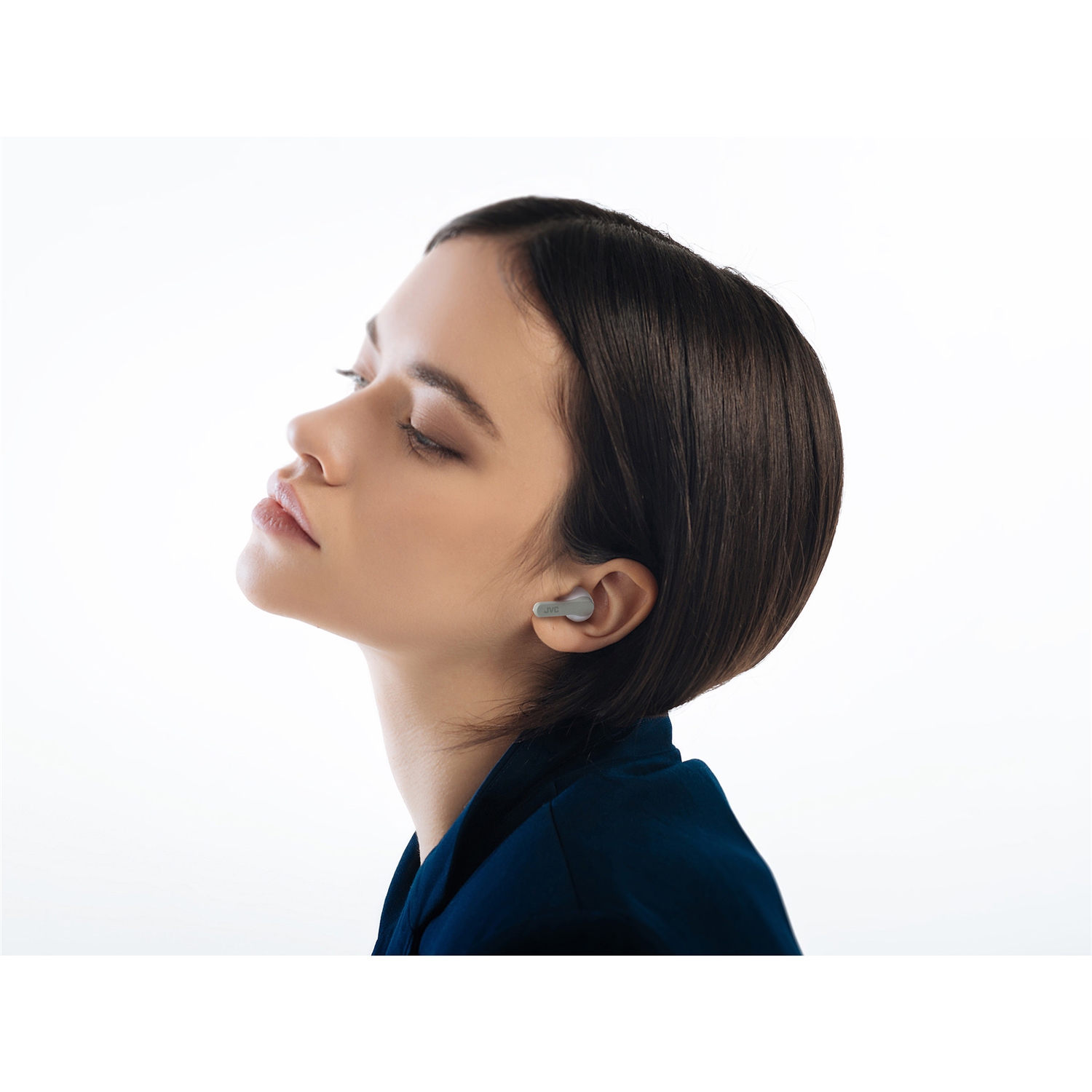 JVC HA-A9T-W - Wireless In-Ear Headphones, Bluetooth 5.1 with Charging Box and Touch Sensor, White