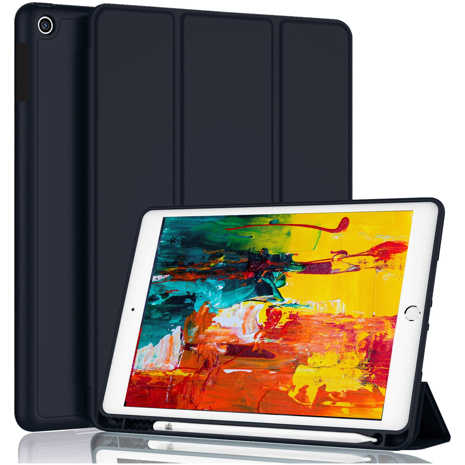 Tablet Case for IPad 10.2 inch 9th Generation 2021 PU Leather