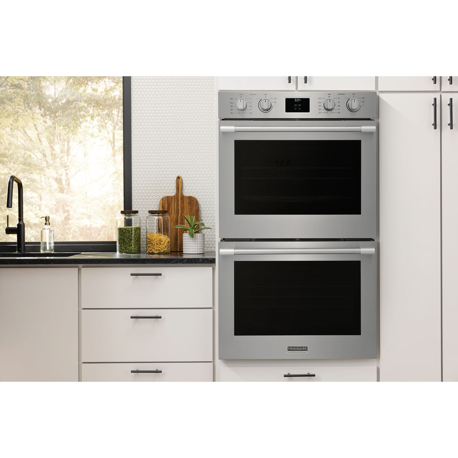 Frigidaire Professional 30" 2 x 5.3 Cu. Ft. Total Convection Electric Combination Wall Oven - Stainless Steel