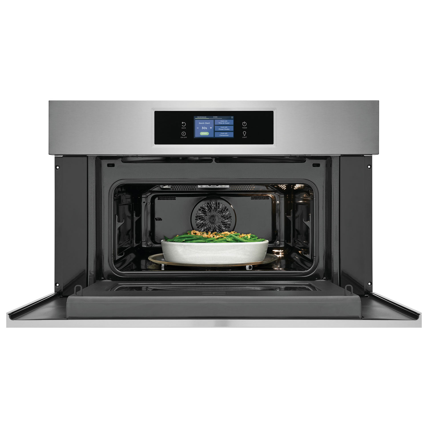 Four mural double de 5,3 et 1,7 pi³/micro-ondes 30 po Professional de Samsung - Acier inox