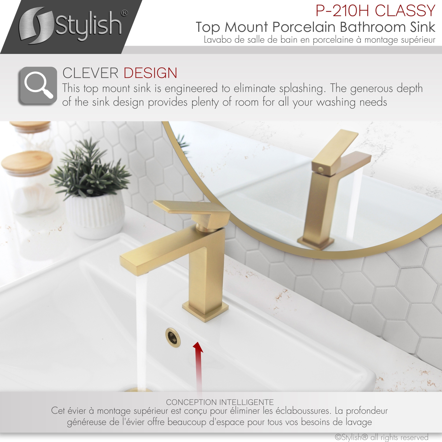 19 3/4 inch Rectangular Undermount Porcelain Bathroom Sink with Two Overflow Finishes included.