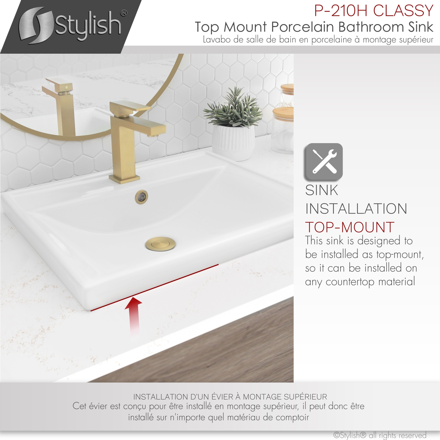 19 3/4 inch Rectangular Undermount Porcelain Bathroom Sink with Two Overflow Finishes included.