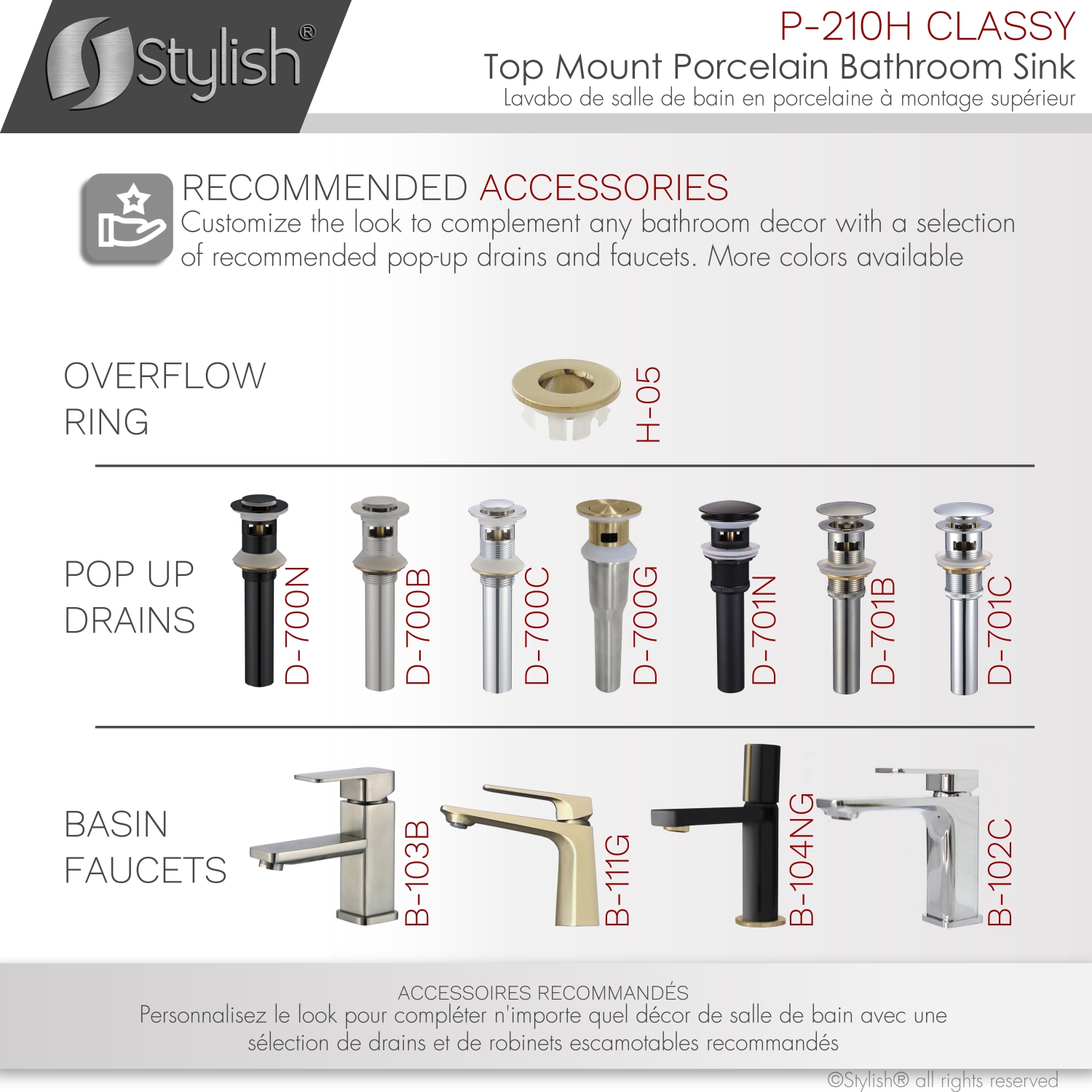 19 3/4 inch Rectangular Undermount Porcelain Bathroom Sink with Two Overflow Finishes included.