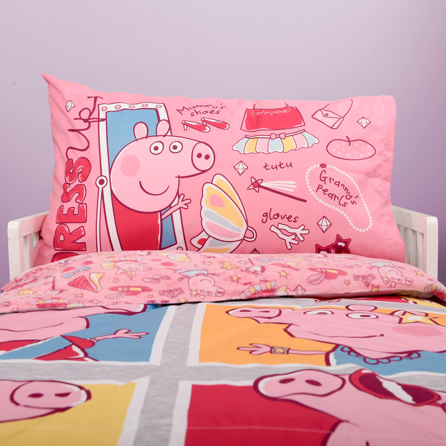 Ensemble de literie de 2 pièces pour jeune enfant Peppa Pig - Rose