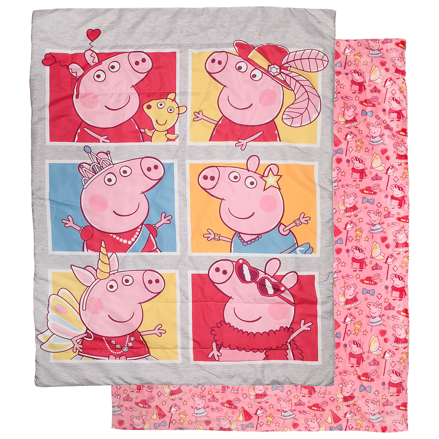 Ensemble de literie de 2 pièces pour jeune enfant Peppa Pig - Rose