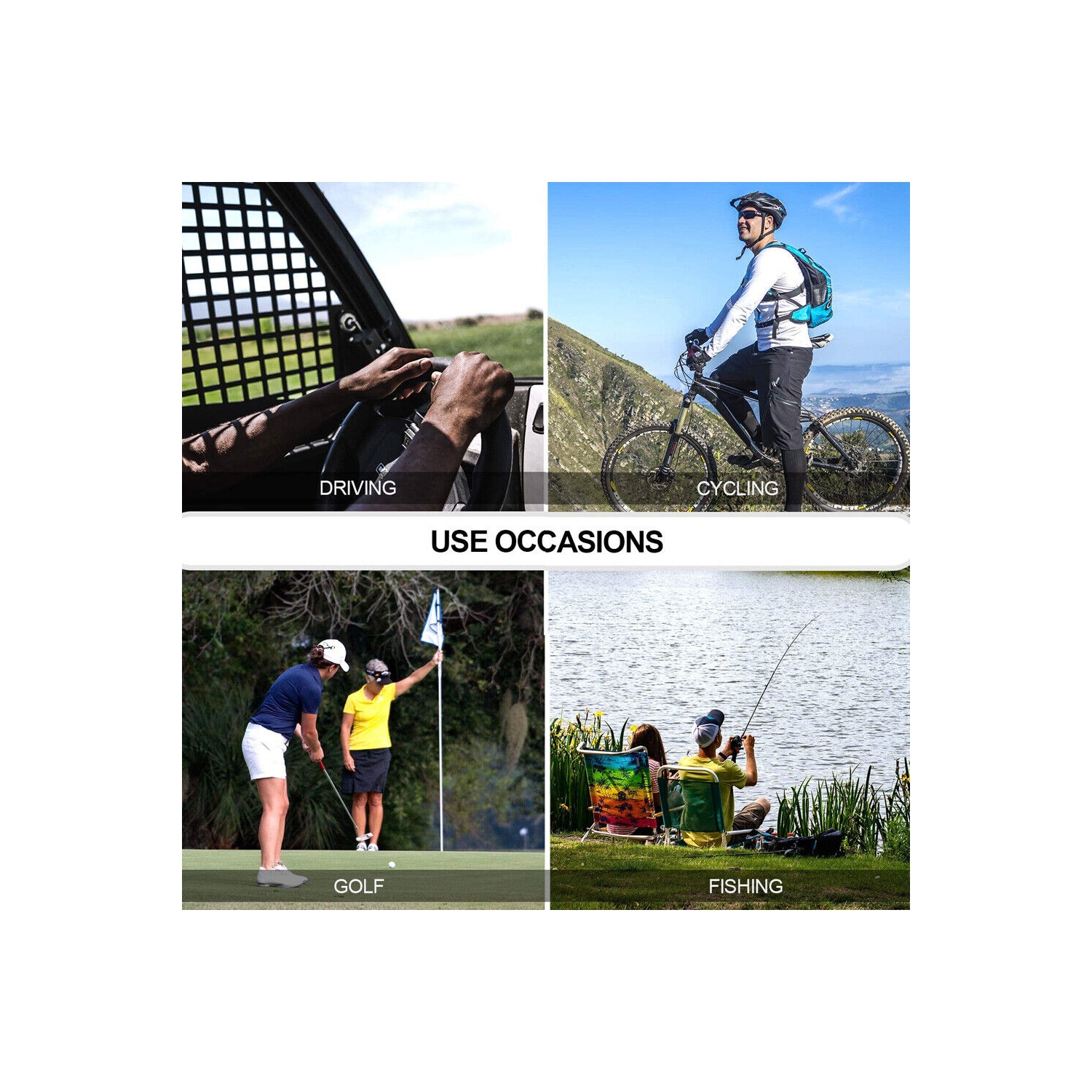 Lunettes de soleil aviateur classiques polarisées ultra légères - Protection UV 100 % CA