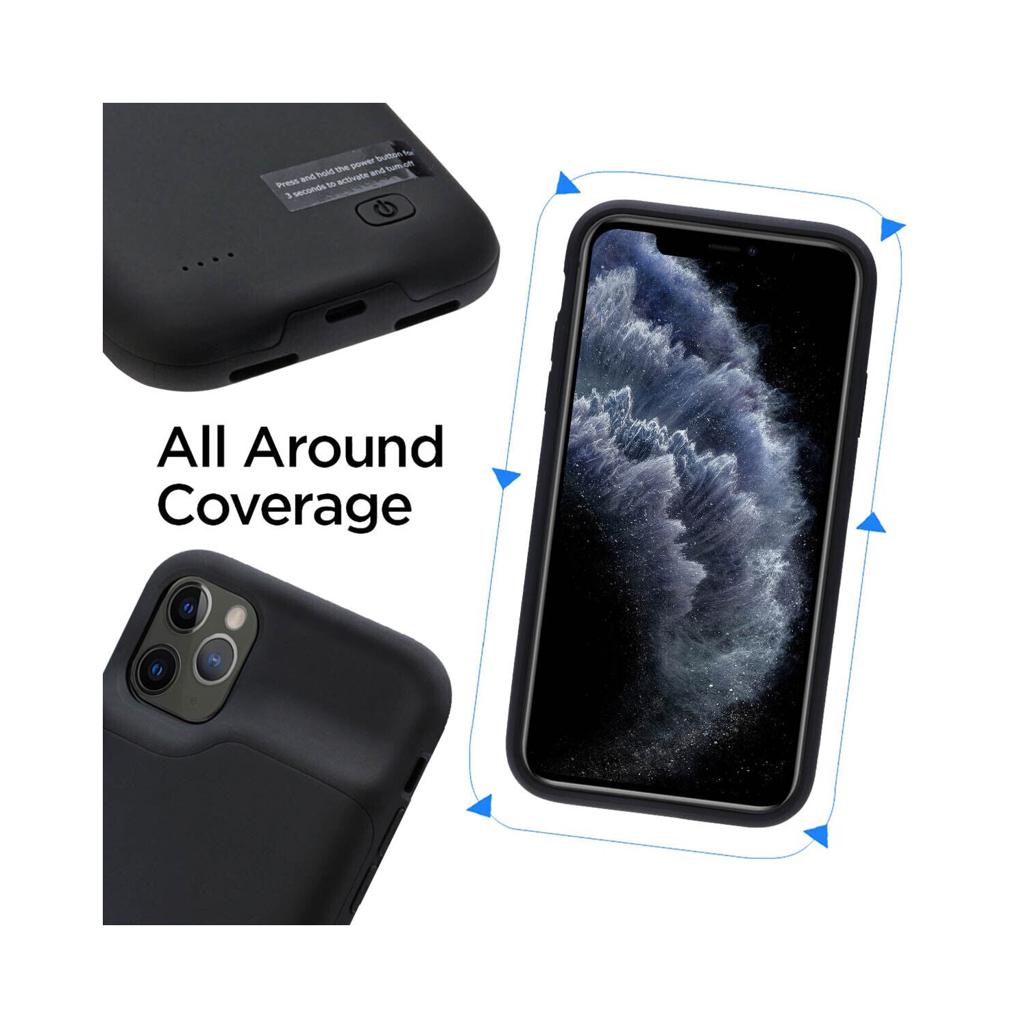 2020 – Étui de recharge rechargeable iPhone 12 Mini de 5,4 mAh qui prend en charge l’audio CA