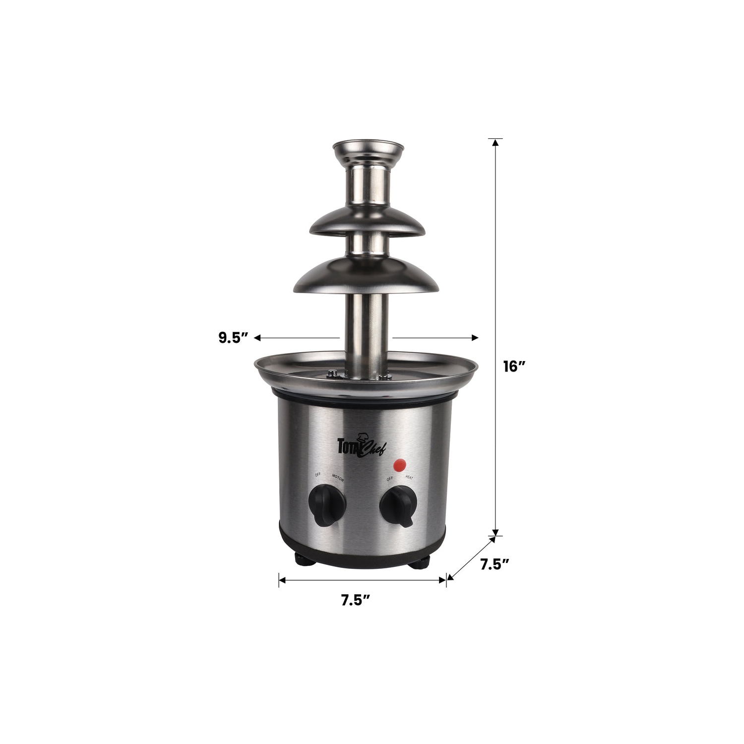 Total Chef 3 Tier Chocolate Fountain