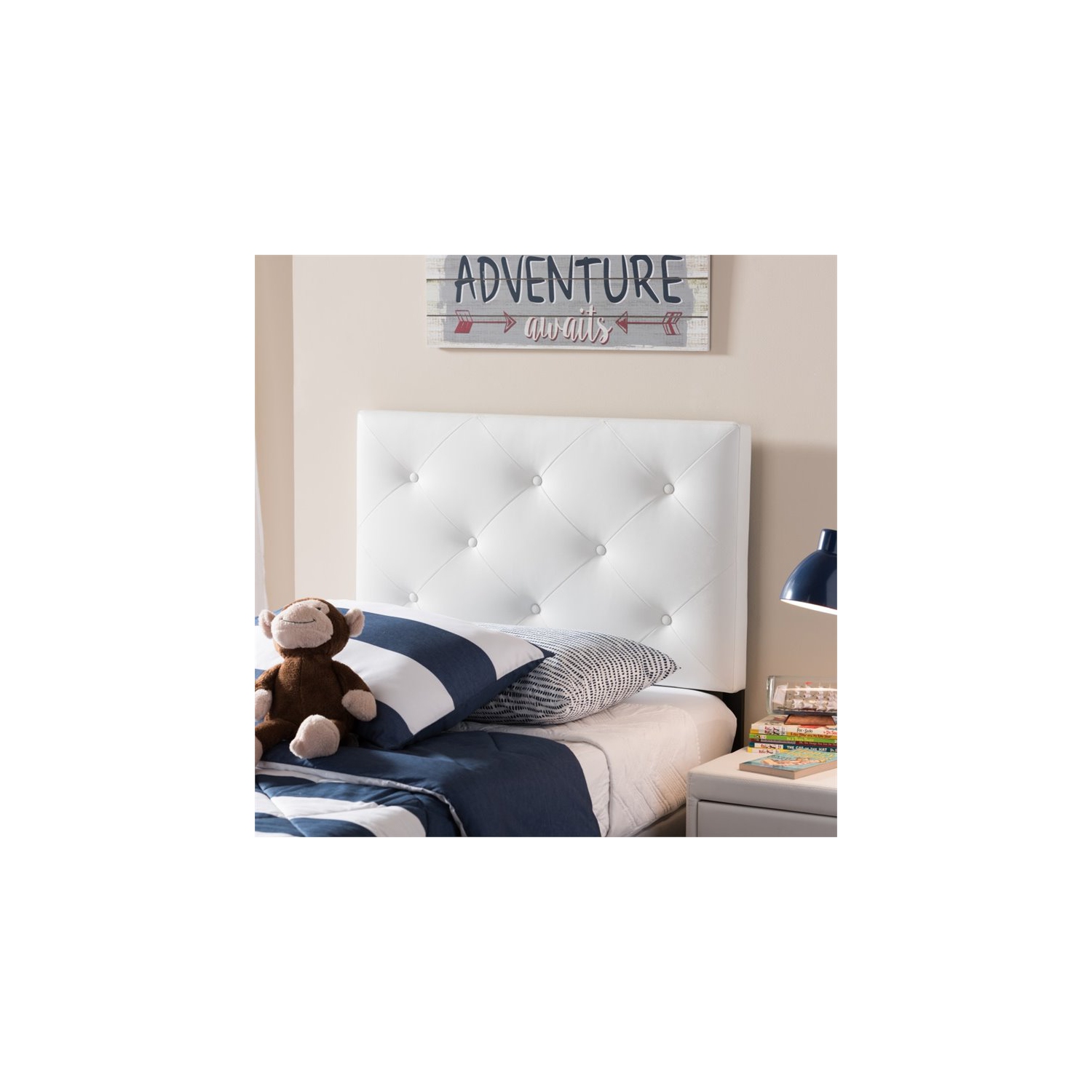 Baltimore Faux Leather Upholstered Twin Headboard