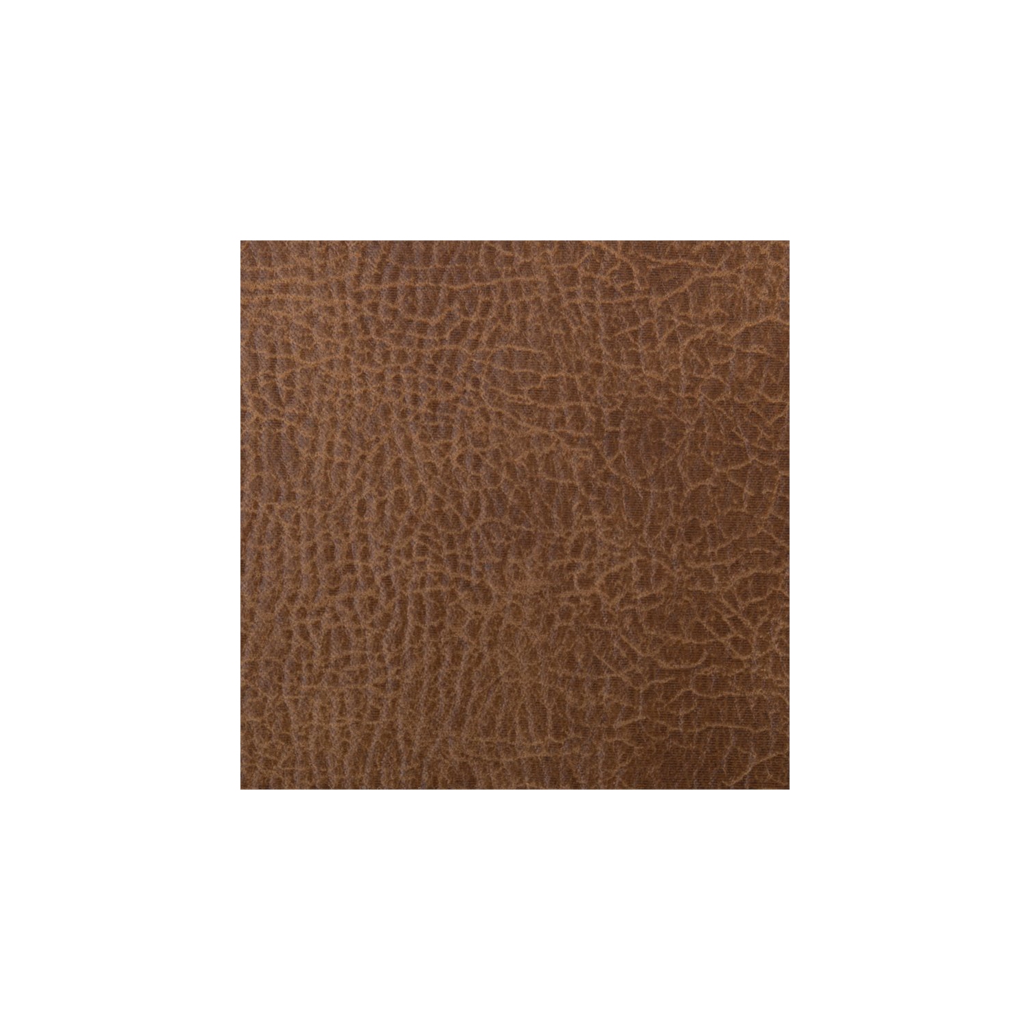 HomePop Draper Modern Faux Leather Large Bench with Button Tufting in Brown