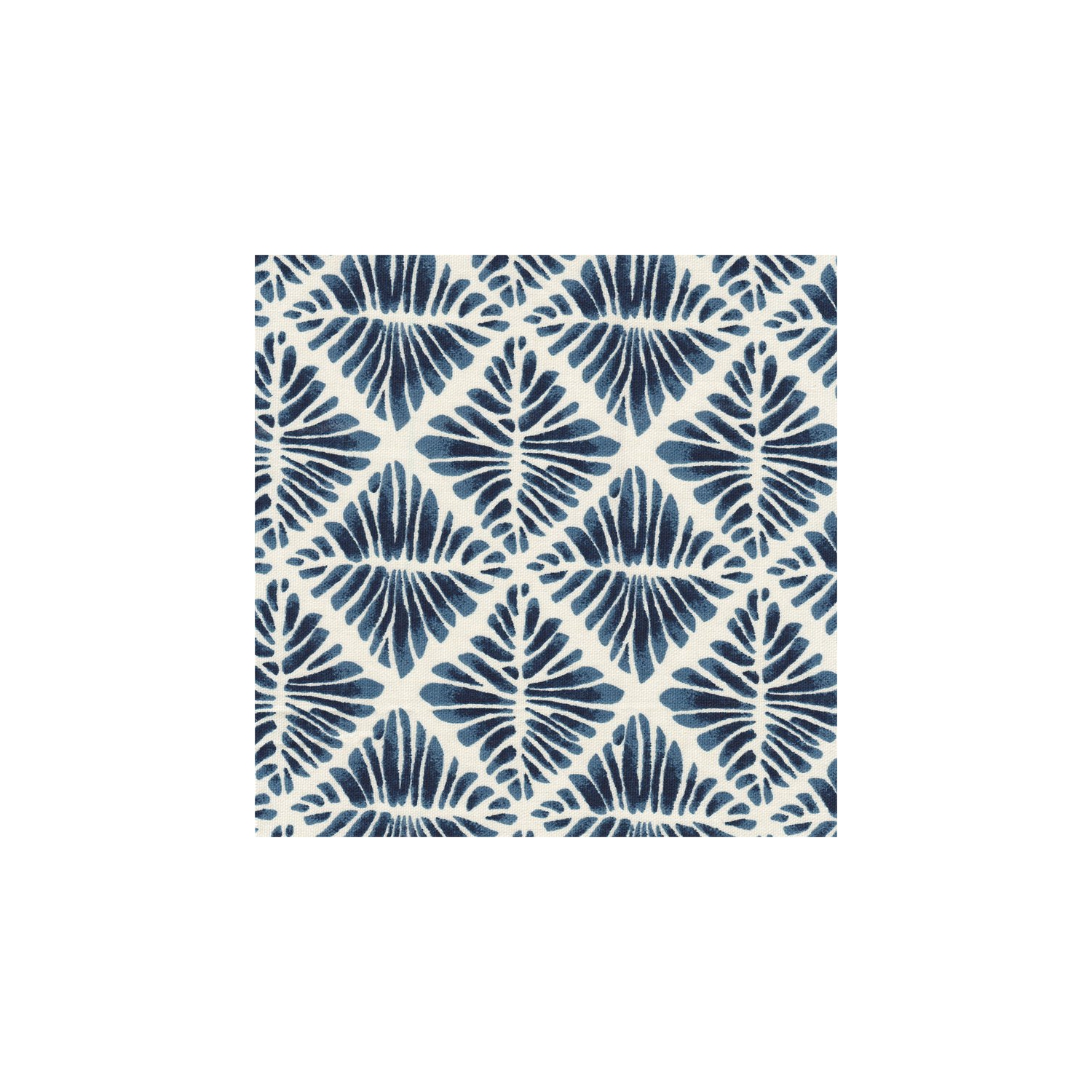 HomePop Cole Round Transitional Wood and Fabric Storage Ottoman in Blue