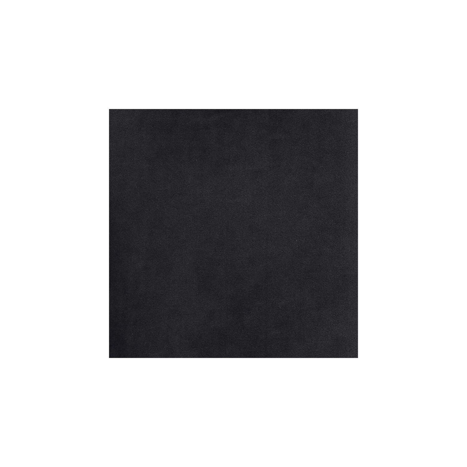 HomePop Modern Wood and Velvet Tufted Ottoman in Black Finish