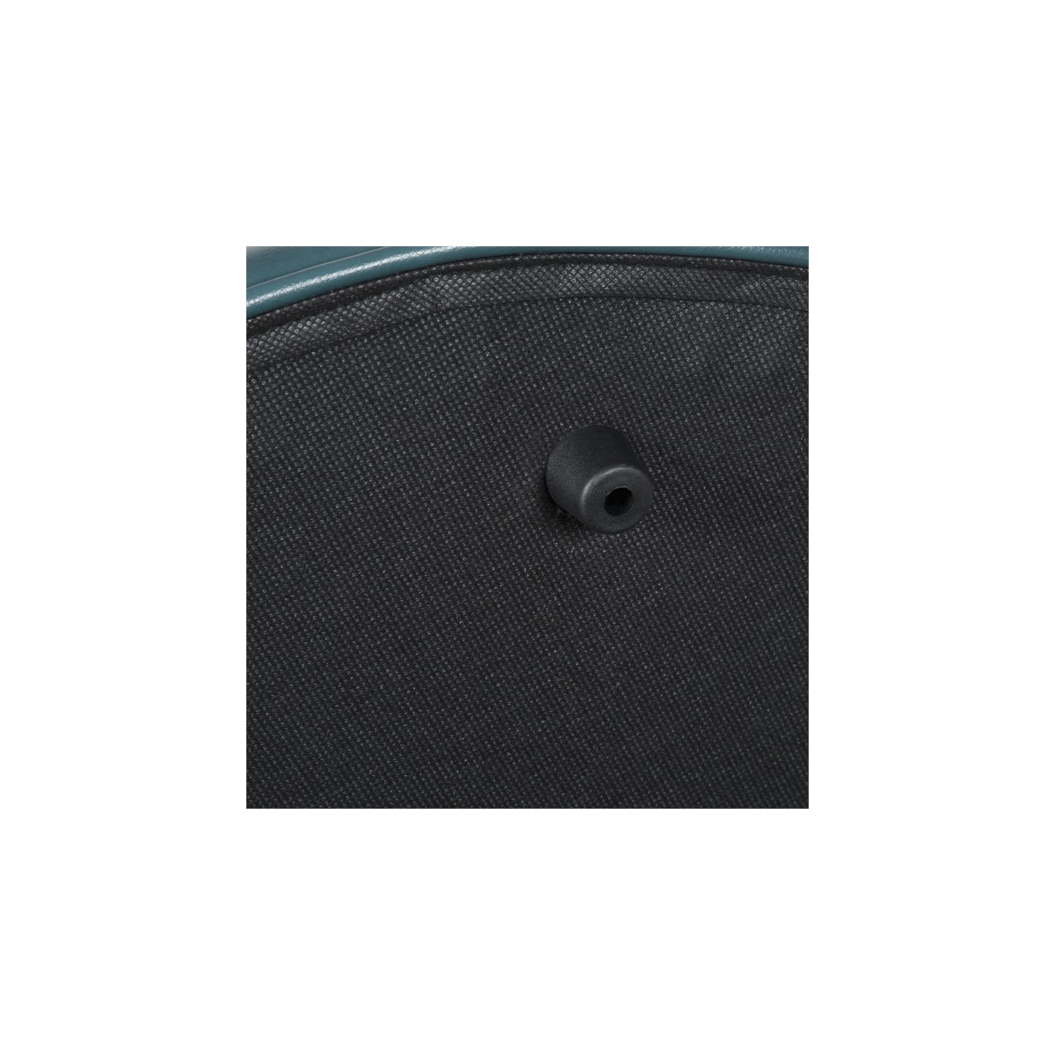 HomePop Transitional Faux Leather Large Storage Ottoman in Blue