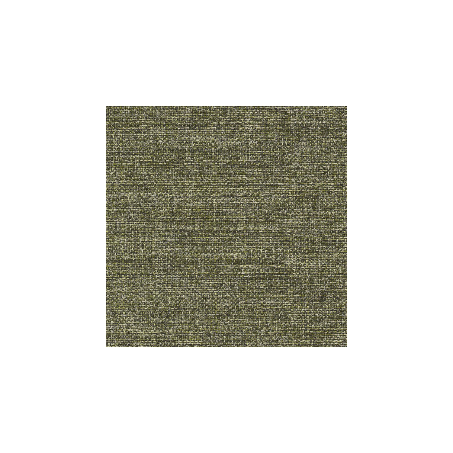 HomePop Round Transitional Wood and Fabric Storage Ottoman in Green Tweed