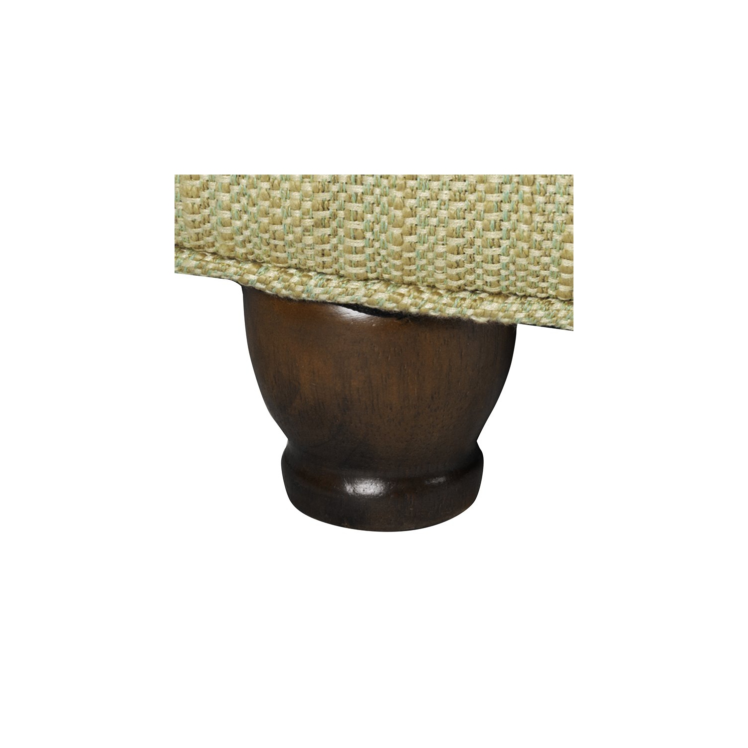 HomePop Traditional Fabric Tweed Tufted Storage Ottoman in Cream