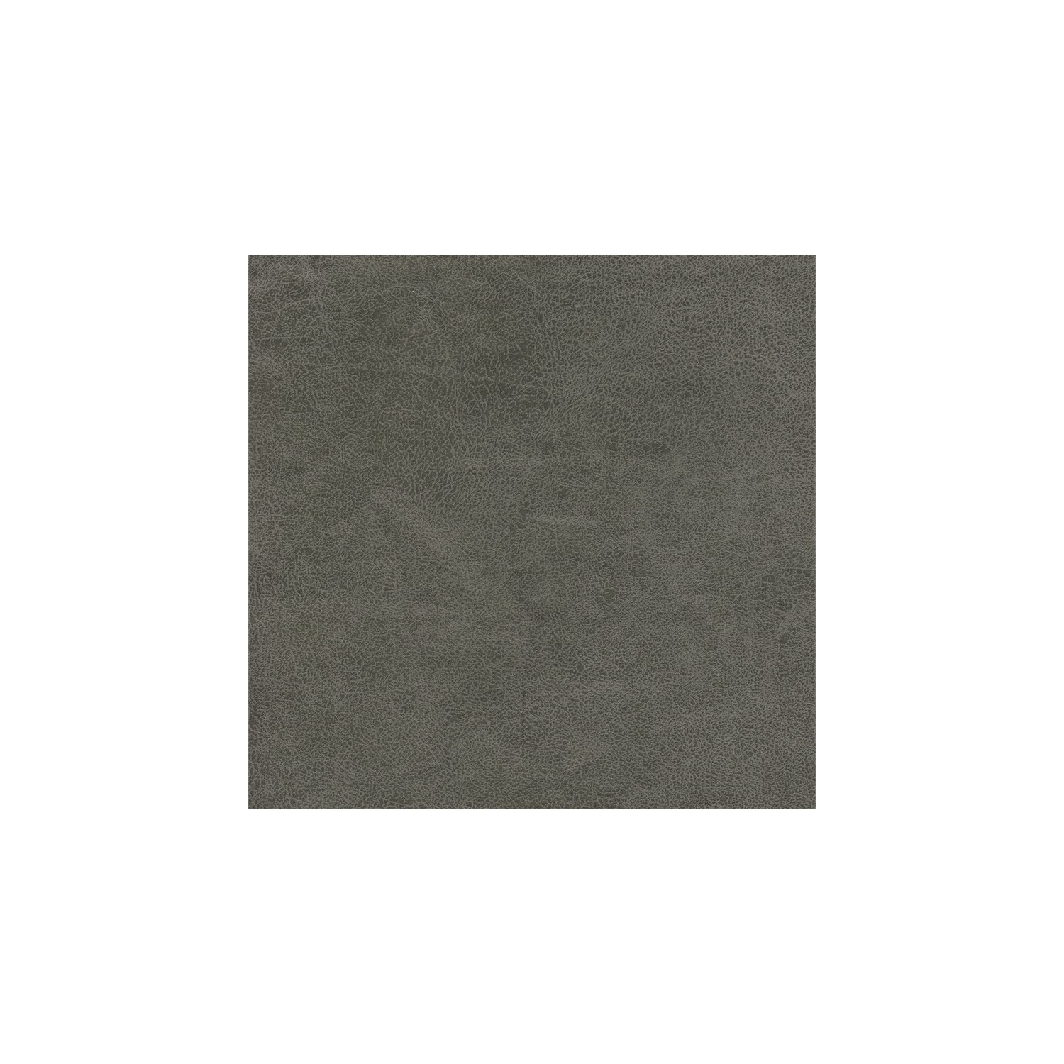 HomePop Transitional Faux Leather Storage Ottoman in Gray Finish