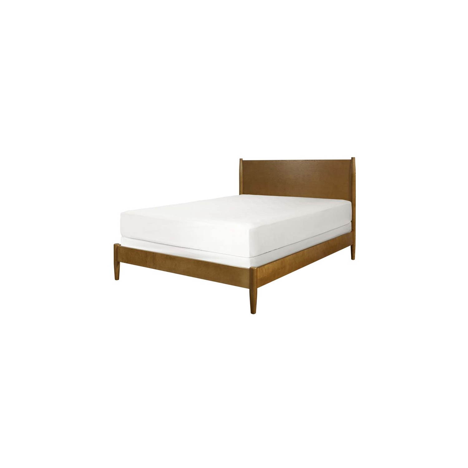 Crosley Landon 2 Piece Mid Century Modern Bedroom Set in Acorn