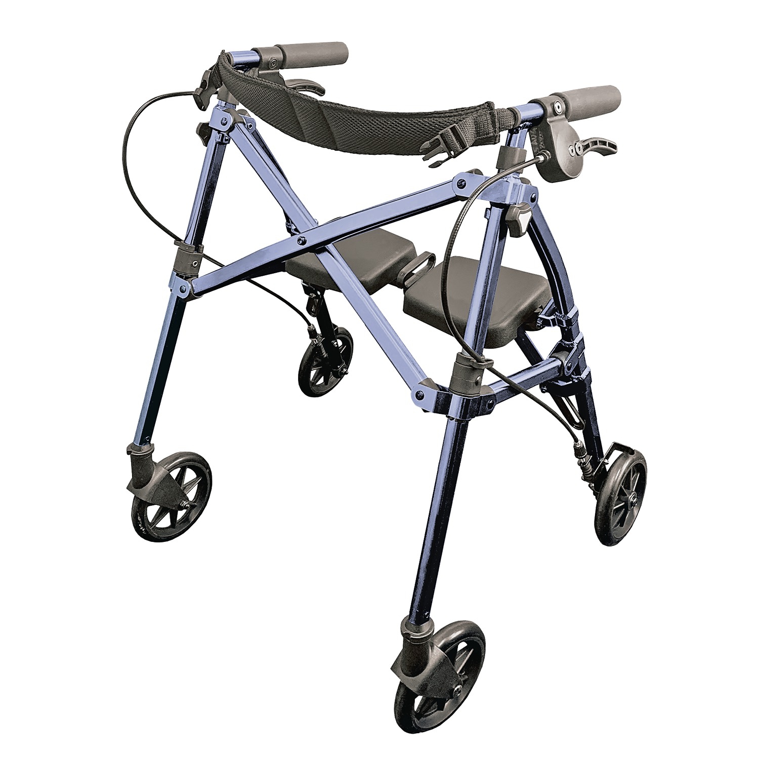 Able Life Micro Space Saver Rollator - Cobalt Blue