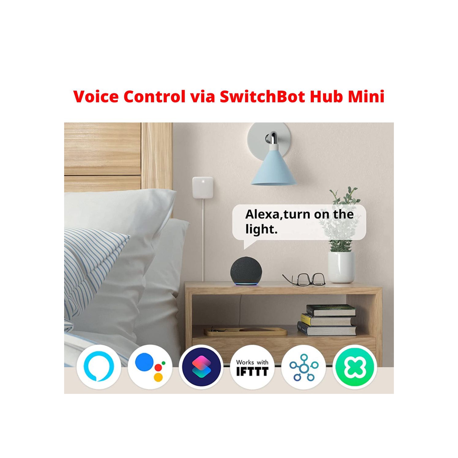 SwitchBot et le concentrateur SwitchBot Mini| poussoir intelligent - pas de câblage, application sans fil ou commande de minuterie, compatible avec