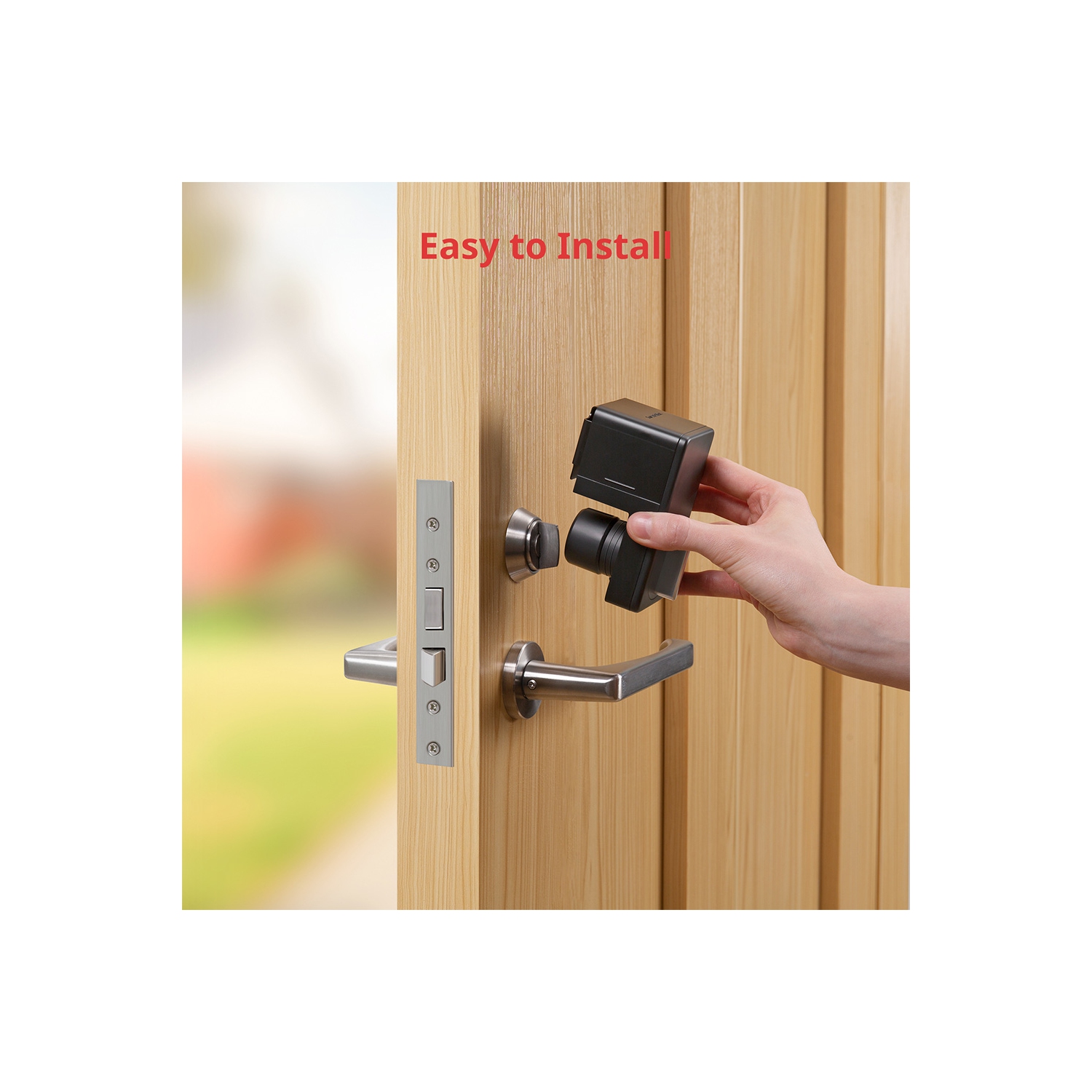 SwitchBot Lock and SwitchBot Keypad Touch |Smart Bluetooth Door Lock, Electronic Keyless Entry Door Lock for Front Door, Fits Your Existing Deadbolt