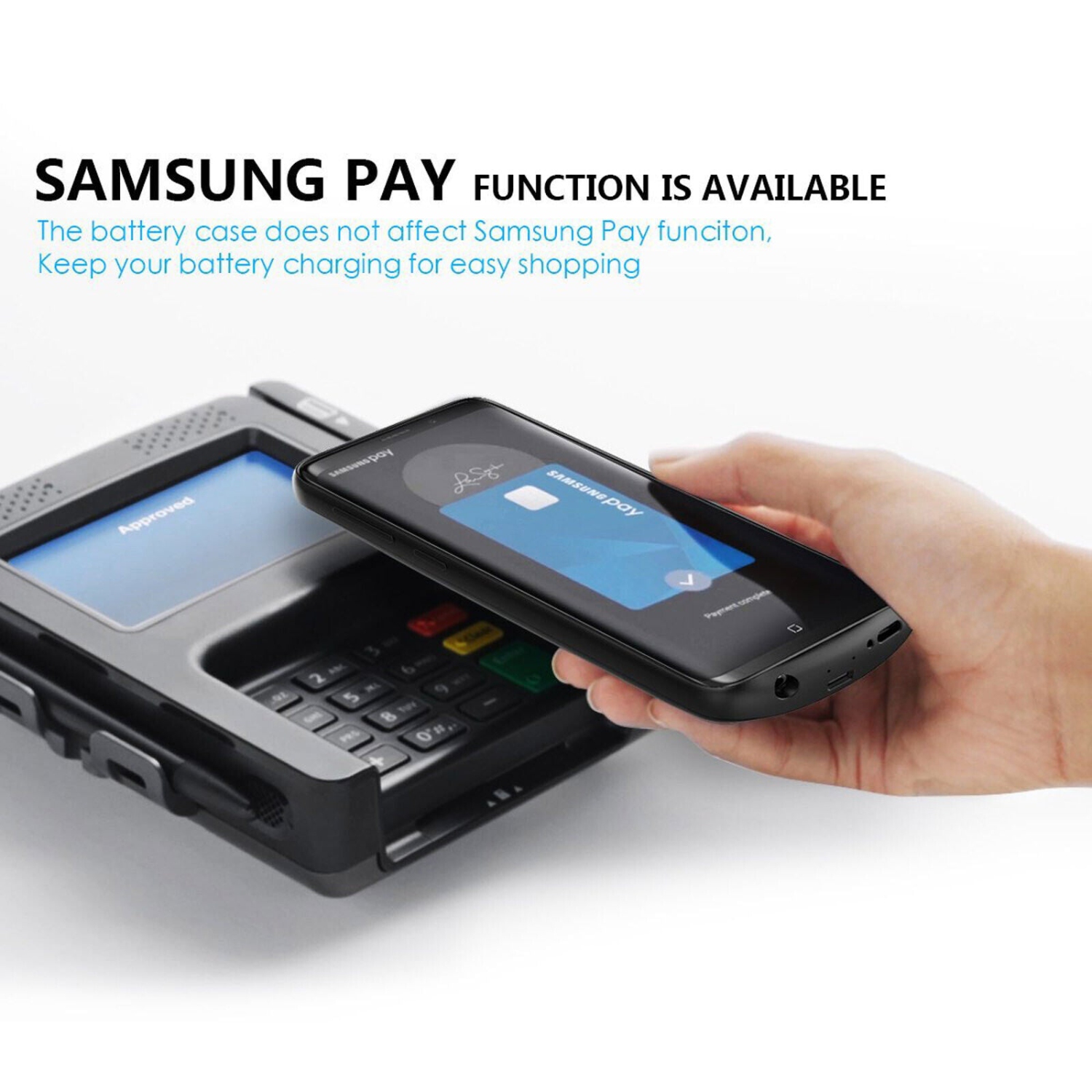 Rechargeable Portable Battery Case for Samsung Galaxy S9/ 9 Plus, S8/ 8 Plus CA