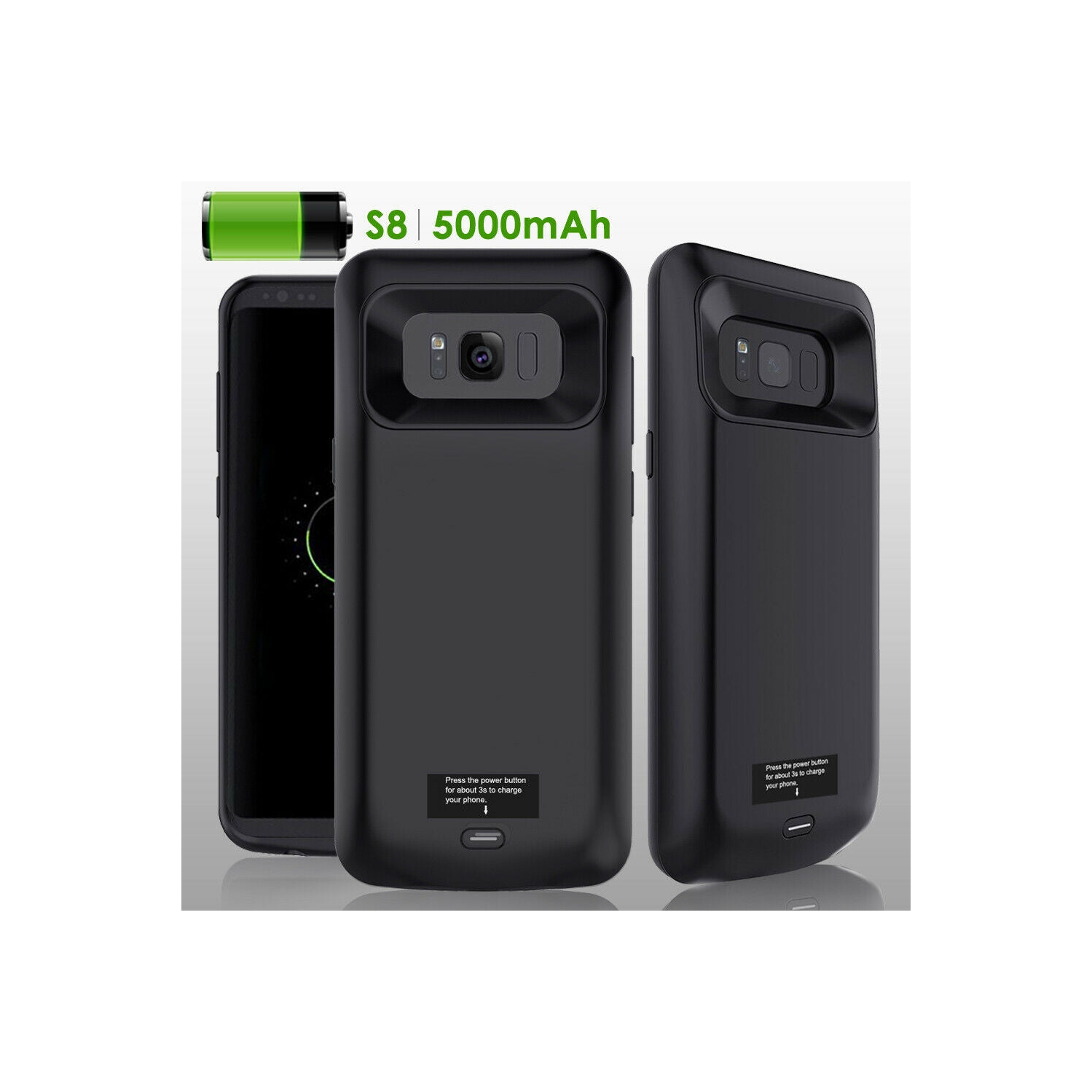 Rechargeable Portable Battery Case for Samsung Galaxy S9/ 9 Plus, S8/ 8 Plus CA