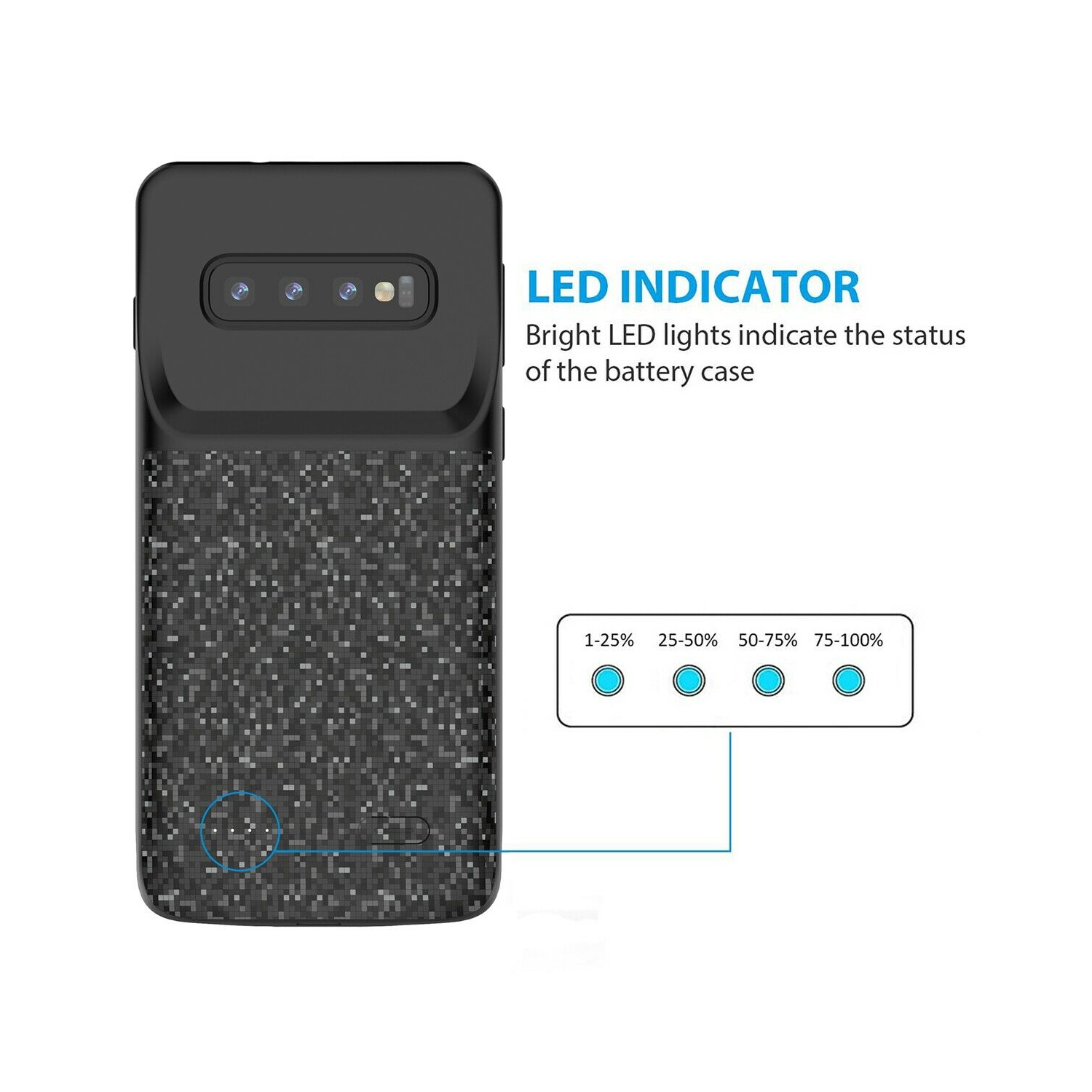 Samsung Galaxy S7 / S7 Edge Slim & Light Rechargeable Extended Charging Case CA