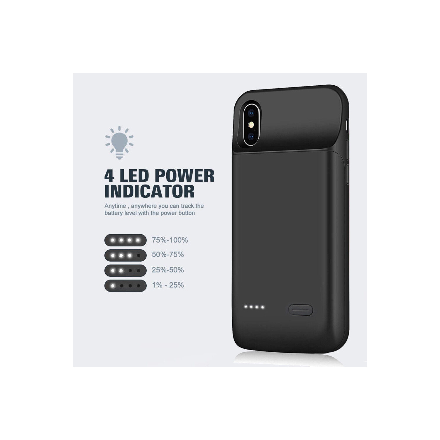 Battery Power bank Charger Case Charging Cover iPhone X Xs Max XR 11 Pro Max SE2