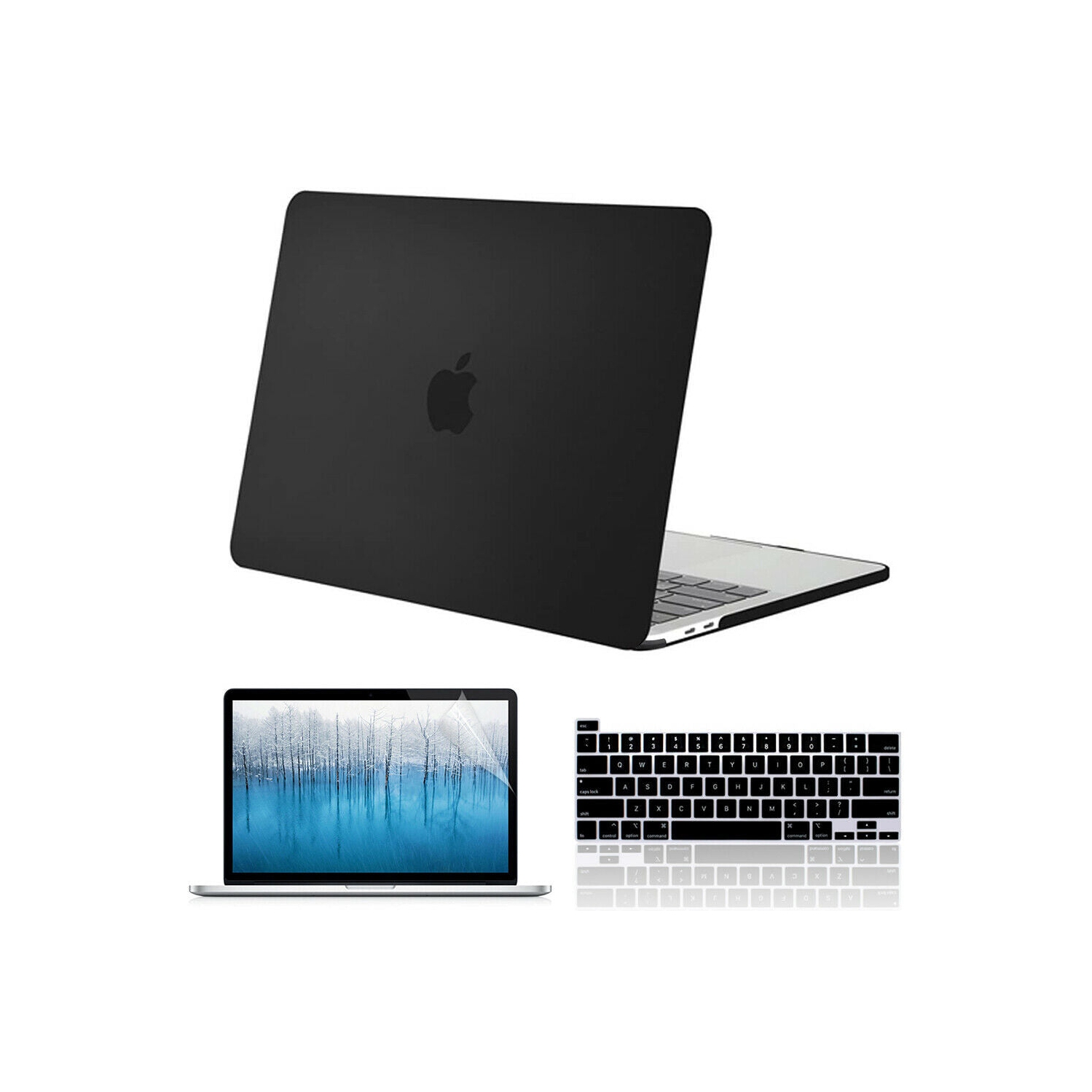2019 MacBook Pro 16 A2141 Rubberized Hard Case& Keyboard Cover& Screen Protector