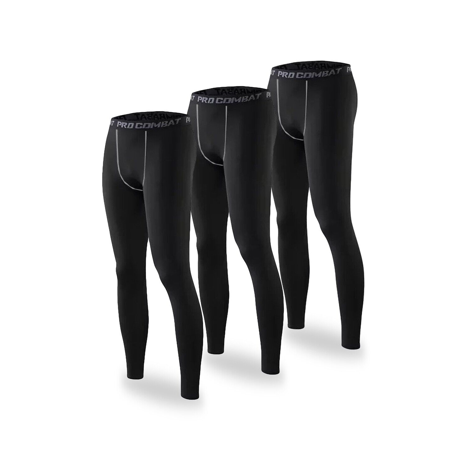 CA Mens Running Compression Leggings Active Base Layer Bottoms Long John Pants