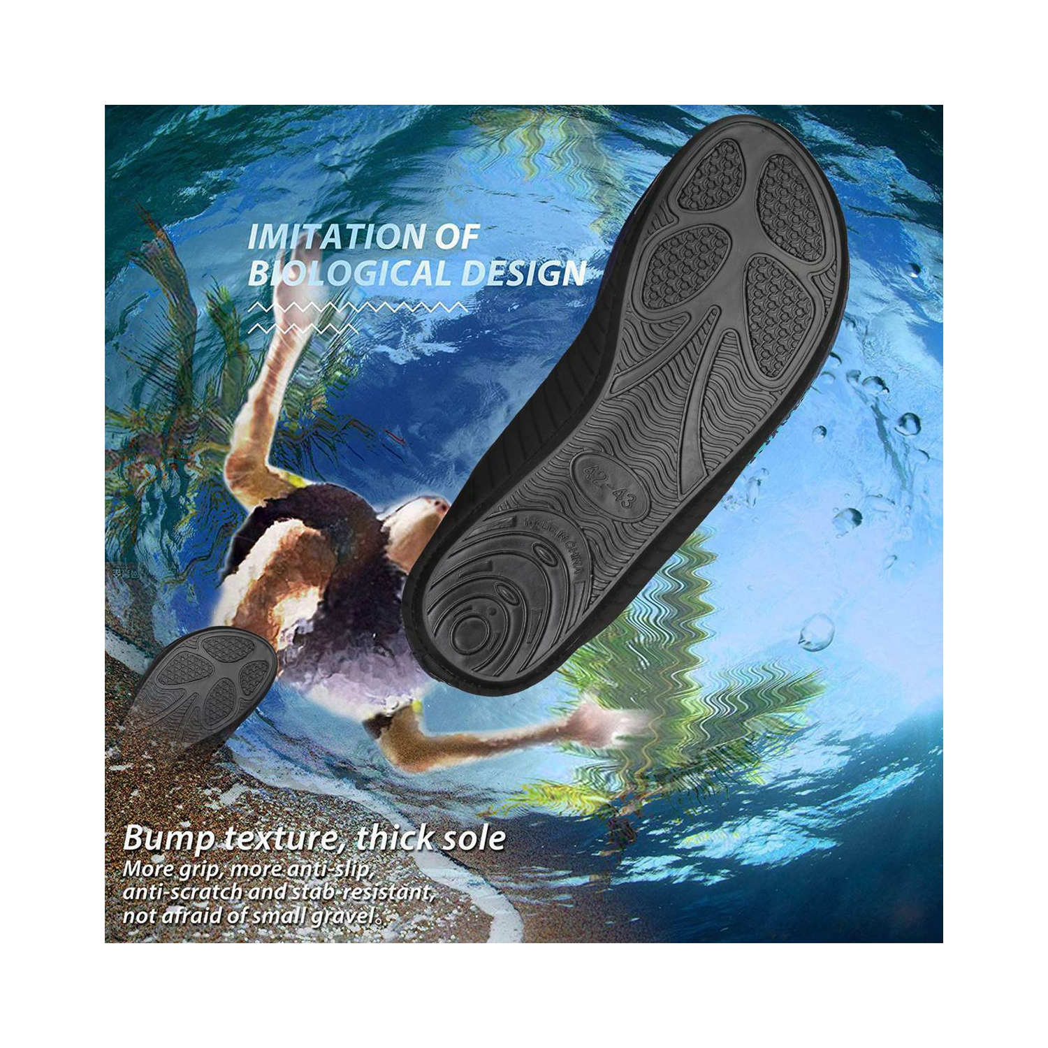[Breathable & Quick-Dry & Elastic Easy-fit] Water Shoes / Swimming Socks, Unisex