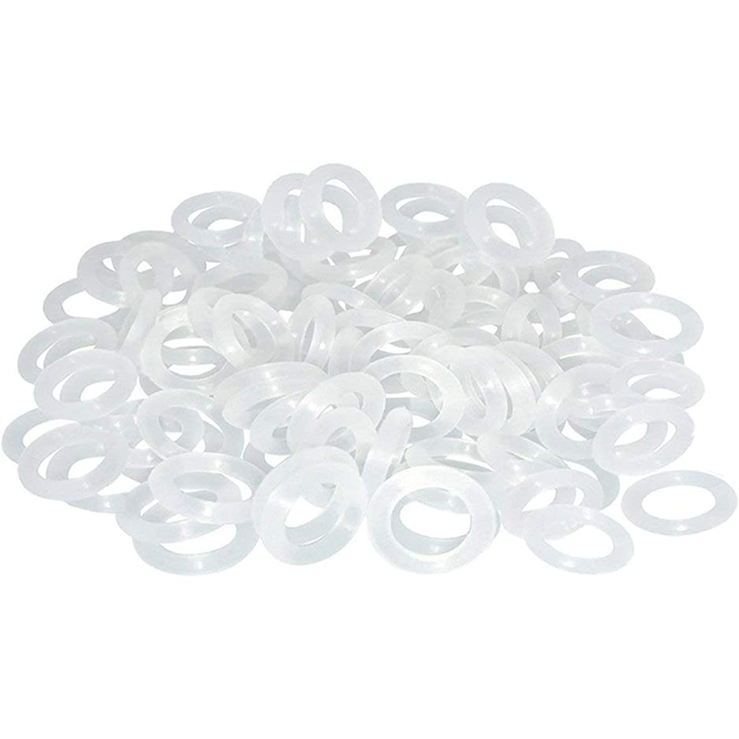 120Pcs Rubber O-Ring Switch Dampeners Keycap white For Cherry MX Key Switch Keyboards Dampers