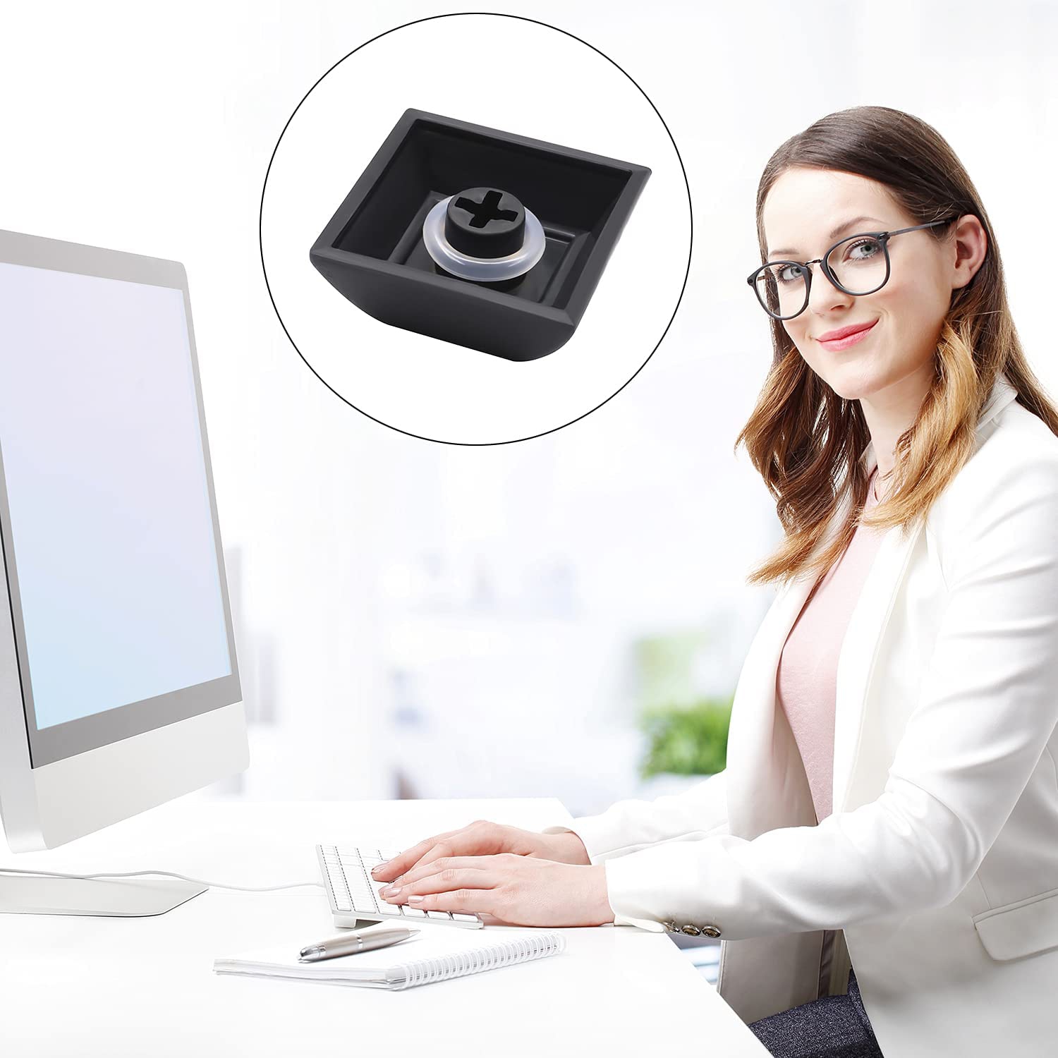 120Pcs Rubber O-Ring Switch Dampeners Keycap white For Cherry MX Key Switch Keyboards Dampers