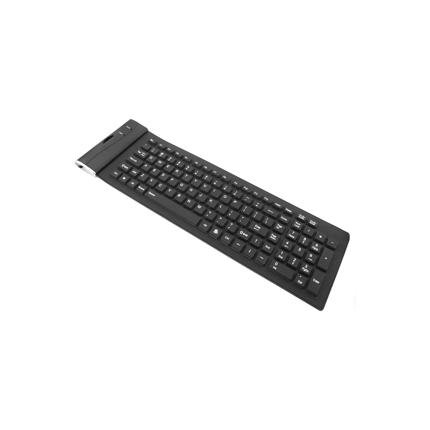 Waterproof Silicone Keyboard Foldable Flexible USB Dustproof DirtProof Full Size -