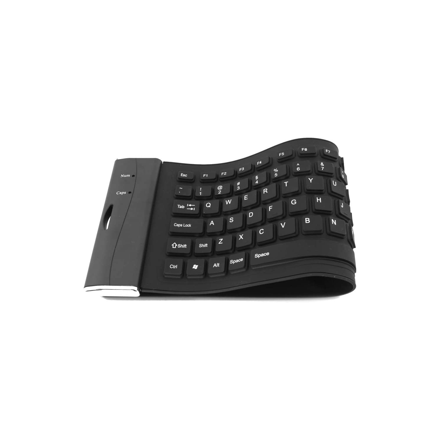 Waterproof Silicone Keyboard Foldable Flexible USB Dustproof DirtProof Full Size -