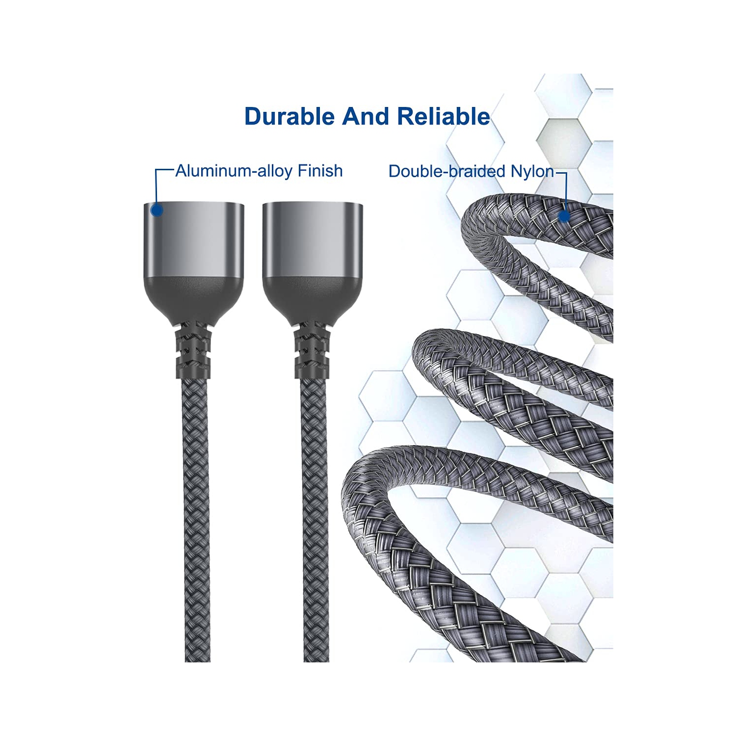 Adaptateur de câble USB-C mâle à quatre USB femelle 1FT, connecteur de convertisseur de câble à 2,0 ports Thunderbolt 3 à 4 de type A, pour MacBook