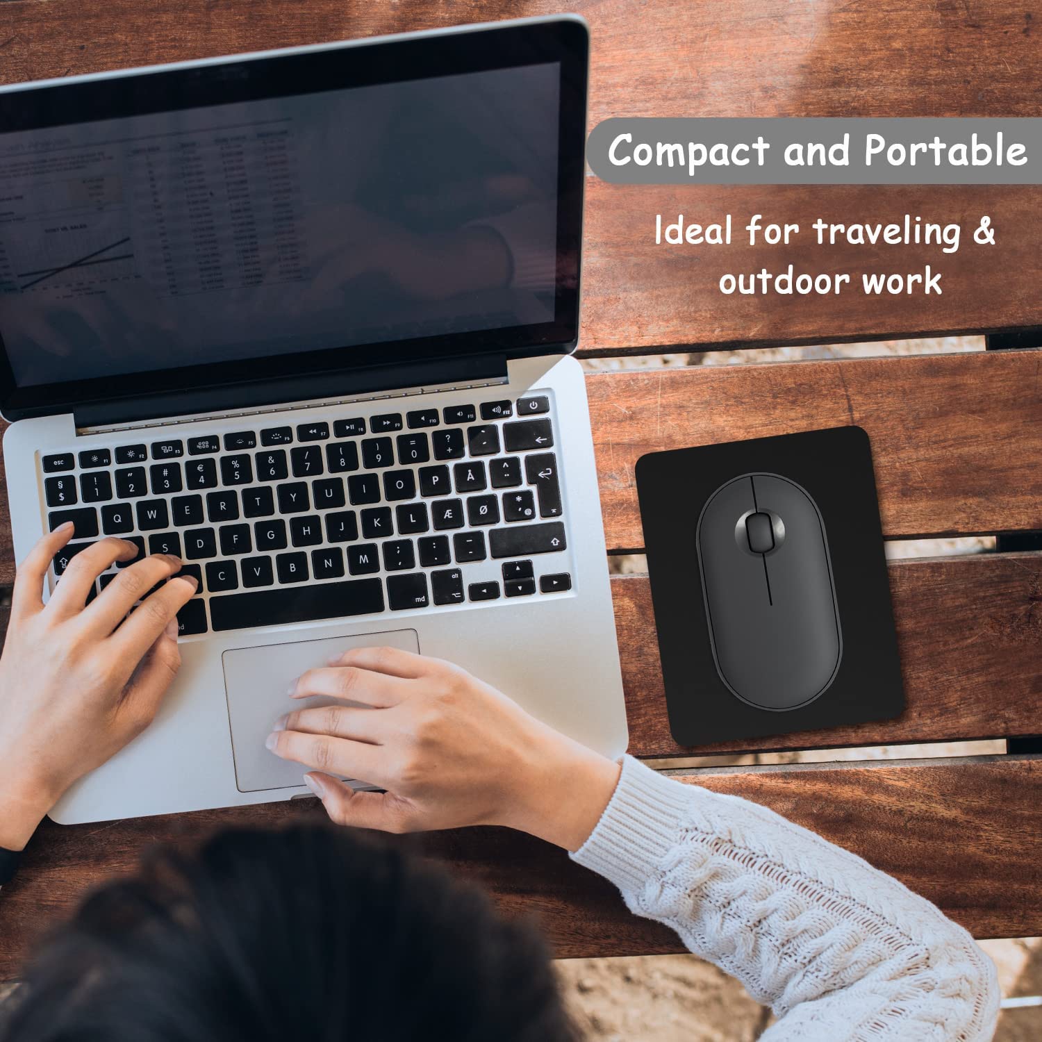 Mouse Pad, Small Mouse Pad 5 x 6 Inch with Non-Slip Rubber Base, Waterproof Mouse Mat, Mini Mouse Pad for Women Kids Men Wireless Mouse Laptops