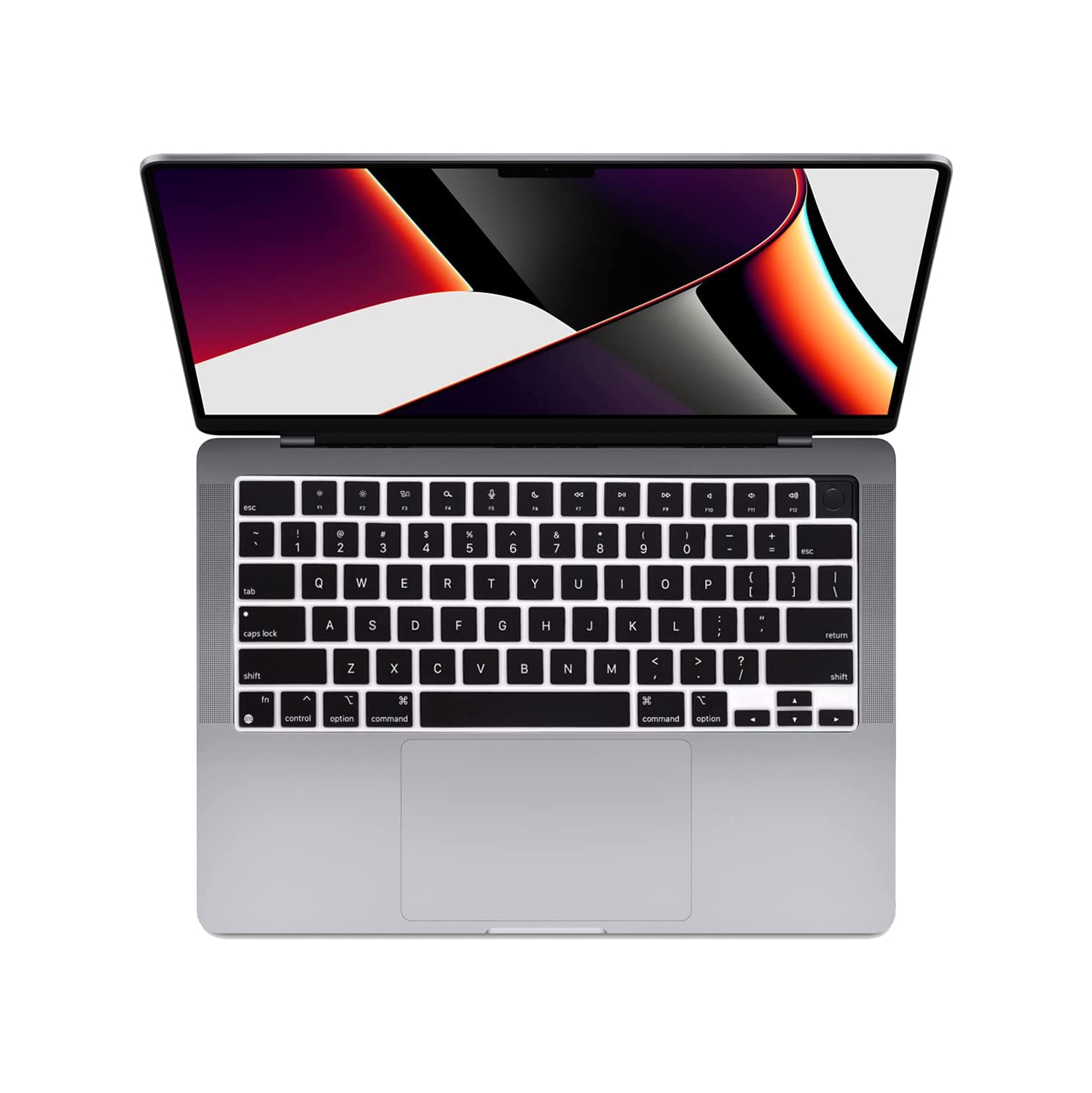 Compatible with MacBook Pro 14 inch & 16 inch & MacBook Air 13.6 inch Keyboard Cover Skin 2021 2022 Soft Silicone Protector for Mac Book M1 Pro/M1