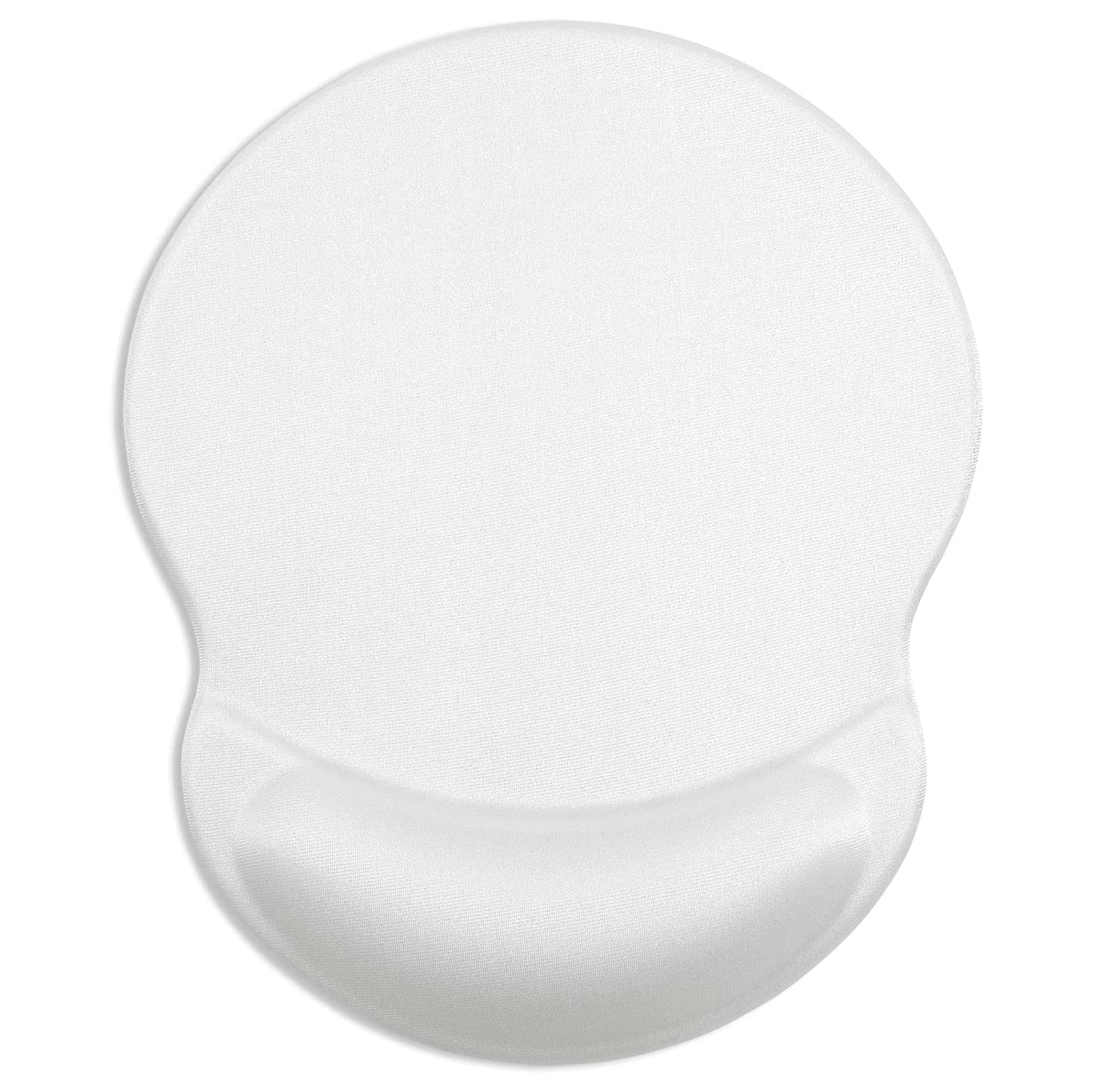 Mouse Pad, Ergonomic Mouse Pad with Gel Wrist Rest Support, Gaming Mouse Pad with Lycra Cloth, Non-Slip PU Base for Computer, Laptop, PC, Home,