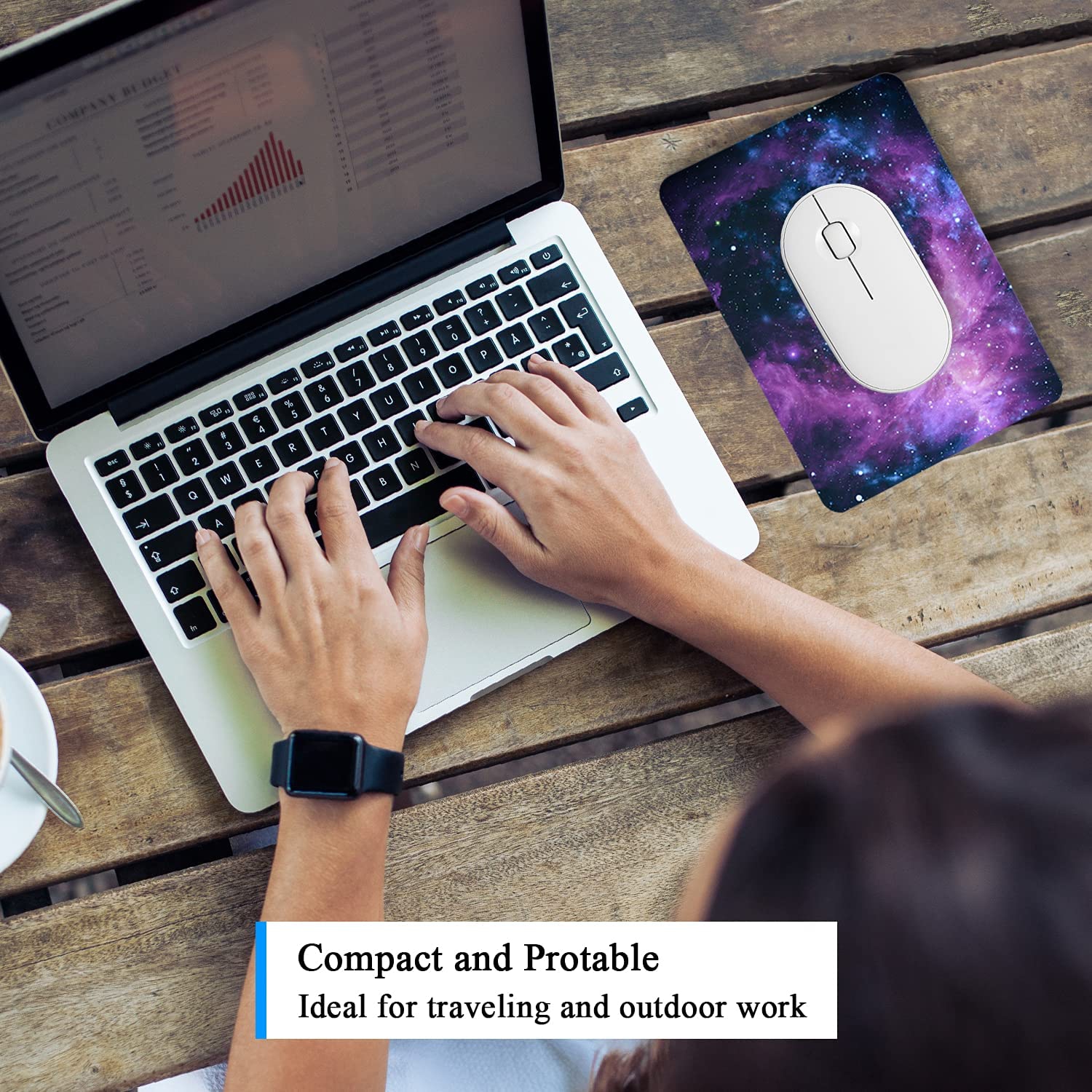 Atufseat Small Mouse Pad, Mini Mouse Pad 6' x 8', Thick Rubber Waterproof Mouse Mat, Cute Mousepad for Women Men Kids Wireless Mouse Mini Laptops