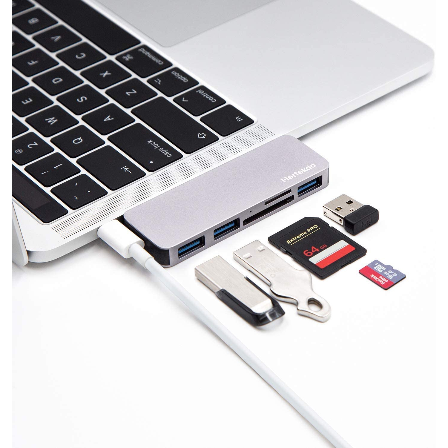USB C HUB, 5 in 1 USB C Hub Adapter with 3 USB 3.0,SD/TF Card Reader,Type C Hub USB HUB Compatible with MacBook,MacBook Pro,MacBook Air,Google, Dell,Asus,Huawei,Microsoft