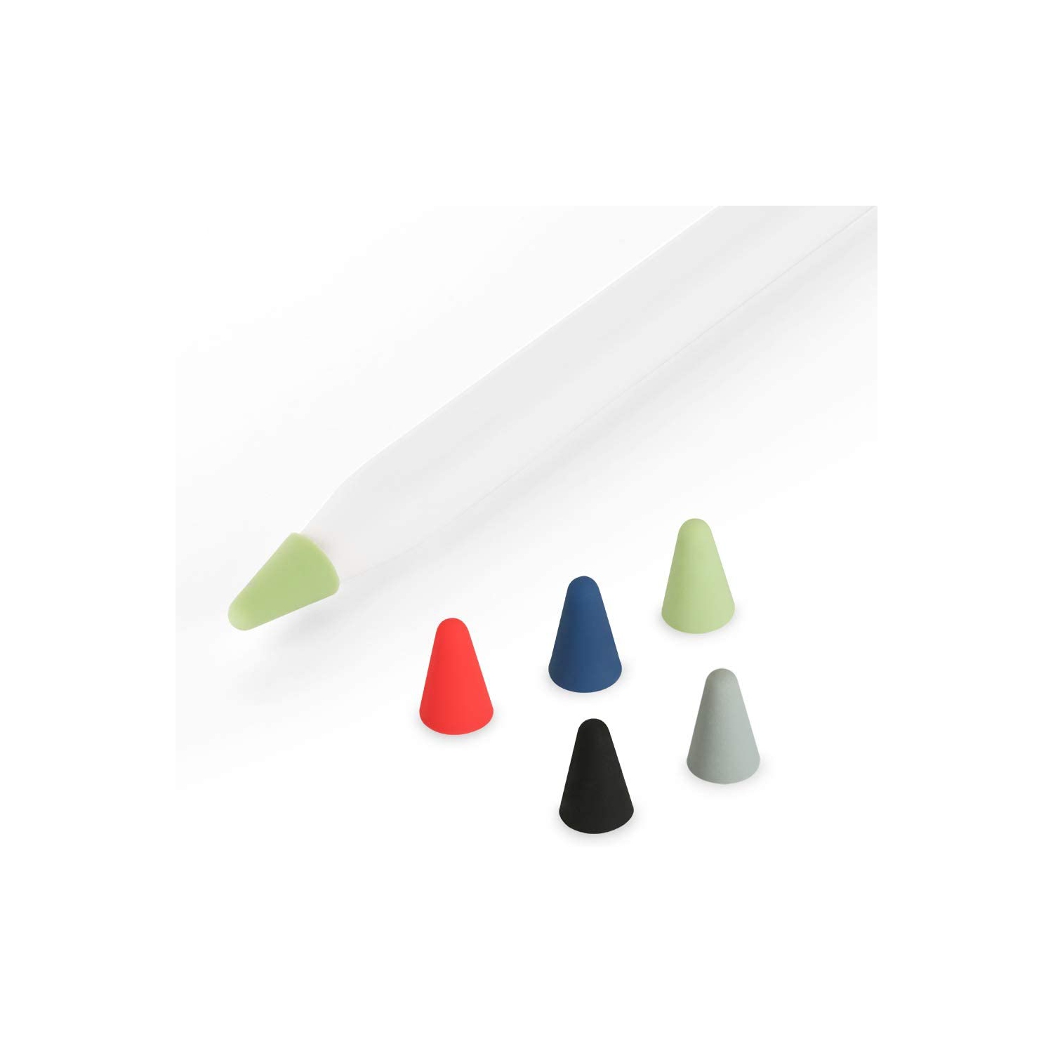 Compatible with Apple Pencil Tips Replacement for 2nd Gen, Silicone Nibs Cover Writing Protection for iPad Pencil …