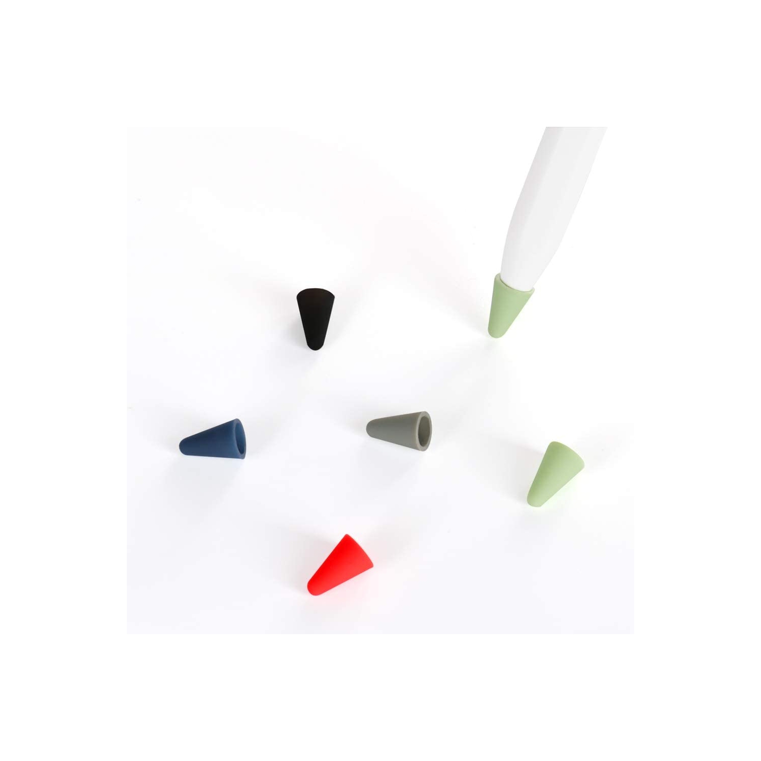 Compatible with Apple Pencil Tips Replacement for 2nd Gen, Silicone Nibs Cover Writing Protection for iPad Pencil …