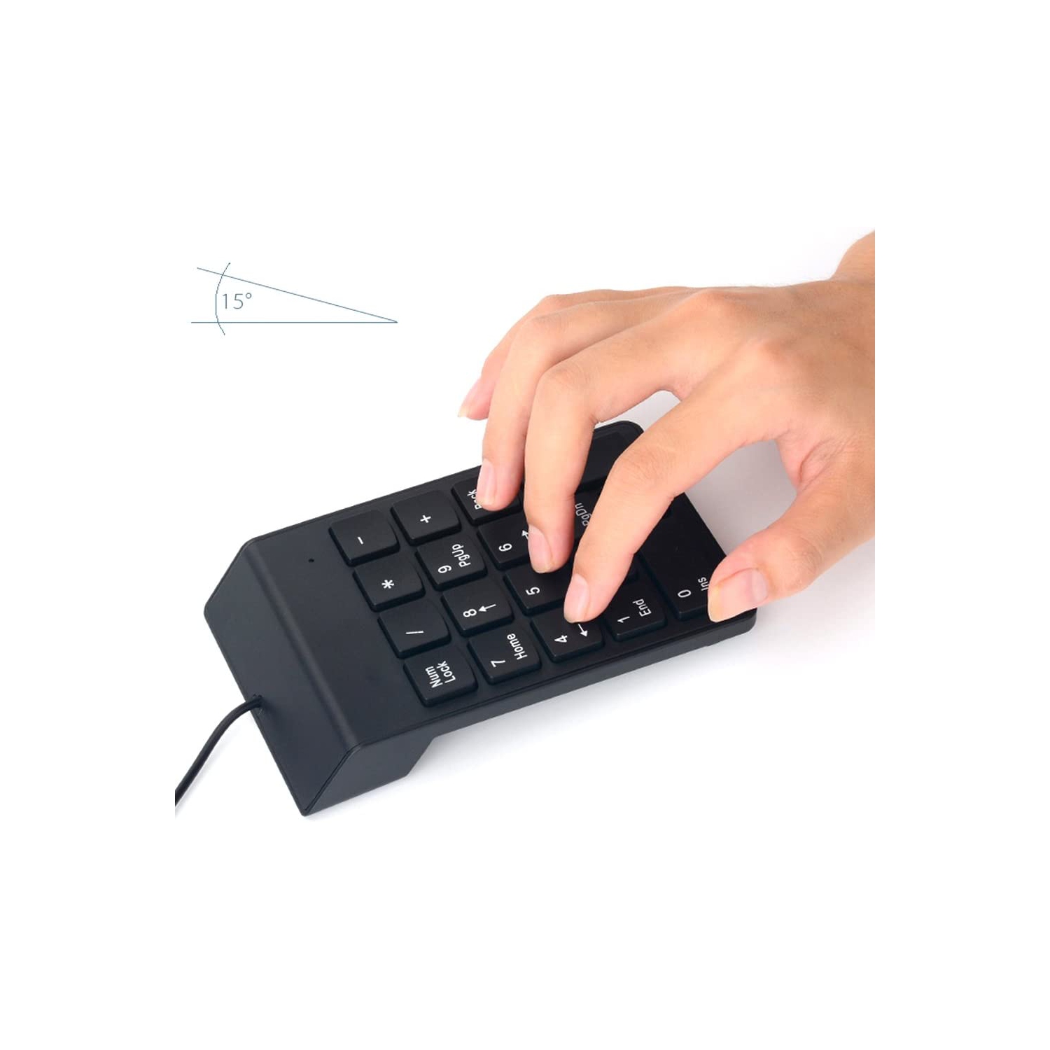 Numeric Keypad,USB Numeric Keypad, USB 18 Key Number Numeric Keypad Keyboard For Laptop/Notebook PC Computer