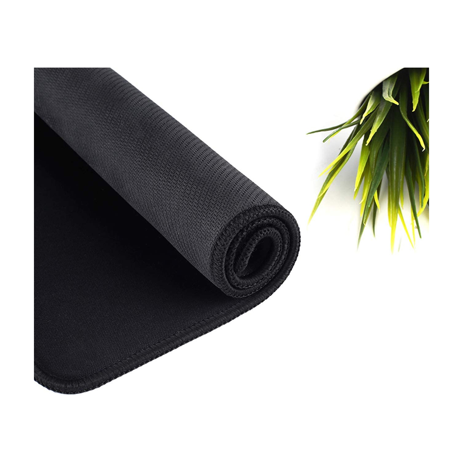 Mouse Pad 4 Pack with Stitched Edge, Non-Slip Rubber Base, Premium-Textured and Waterproof Mousepad for Computers, Laptop, Office & Home,