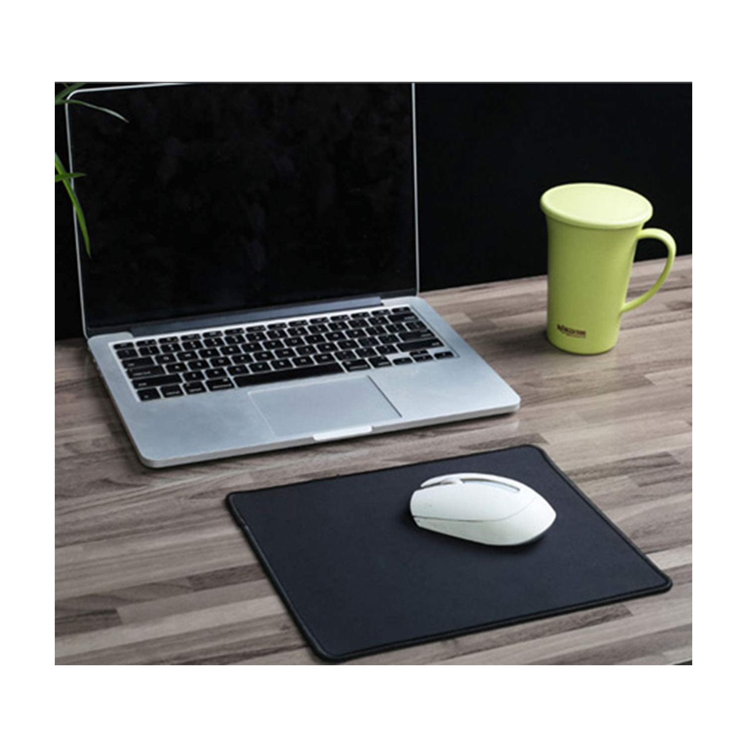Mouse Pad 4 Pack with Stitched Edge, Non-Slip Rubber Base, Premium-Textured and Waterproof Mousepad for Computers, Laptop, Office & Home,