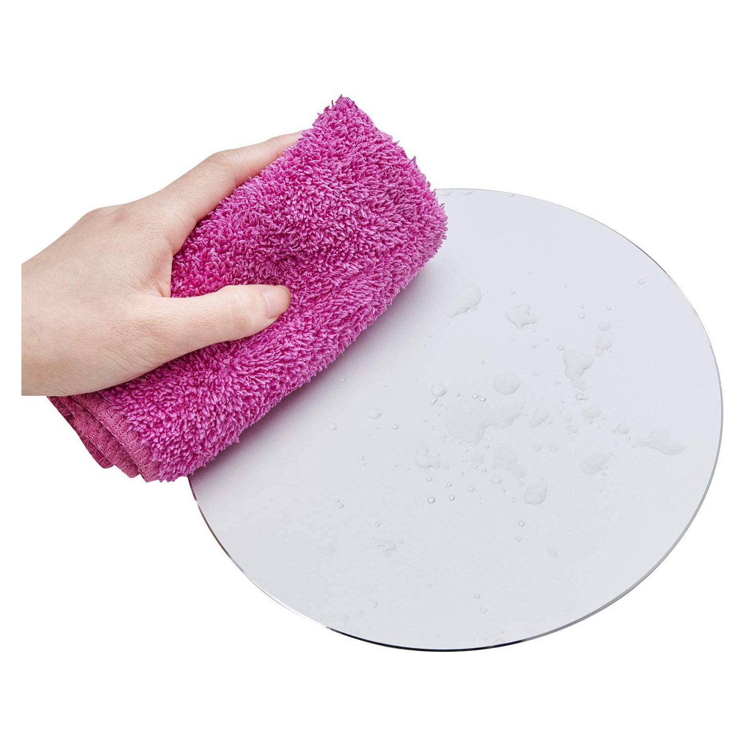 Tapis de souris en aluminium et en métal DSKWS, Surface de travail mince, surface en cuir, double côté précision, argenté et noir, pour un contrôle