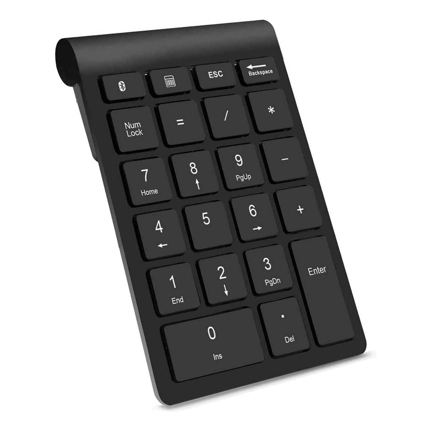 Bluetooth Number Pad, Wireless Numeric Keypad, 22-Key Portable Slim Numpad Financial Accounting Data Entry, External 10 Key for Laptop, Mac, Notebook, Desktop, PC, Surface