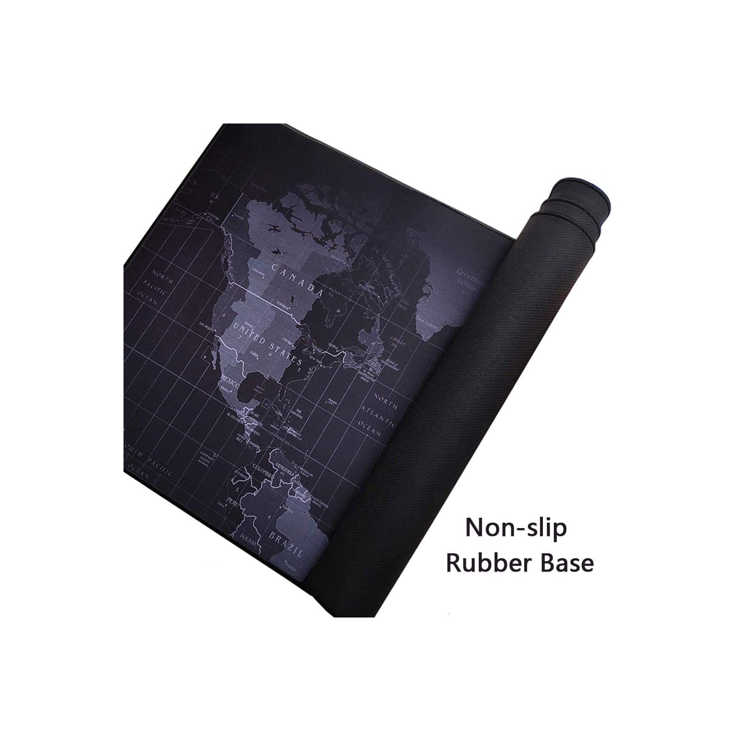 Grand tapis de souris de jeu élargi avec sous-tapis de bureau Stitched Edge pour ordinateur portable de bureau PC Gamer Office et tapis de souris en