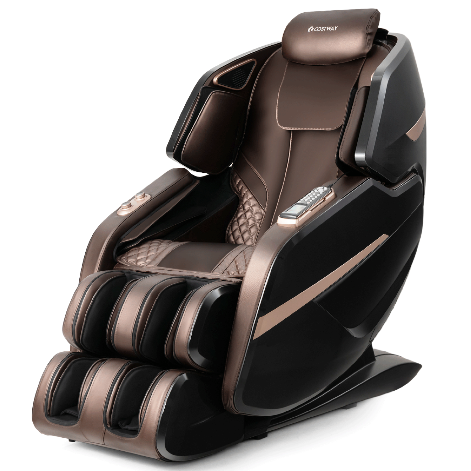 Costway 3D Double SL-Track Electric Full Body Zero Gravity Massage Chair (JL10023WL) w/ Heat Roller